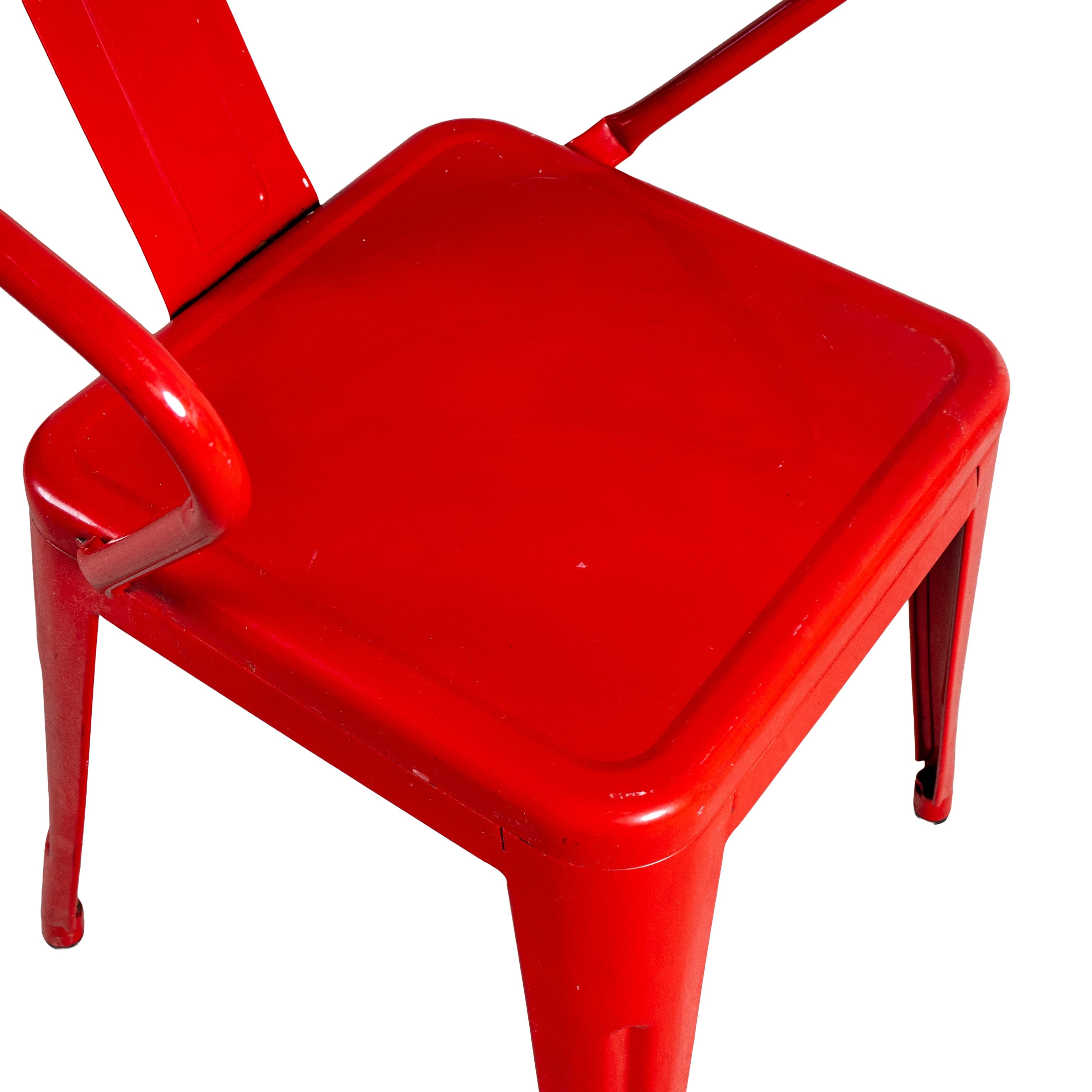 Tolix Kırmızı Sandalye 10173