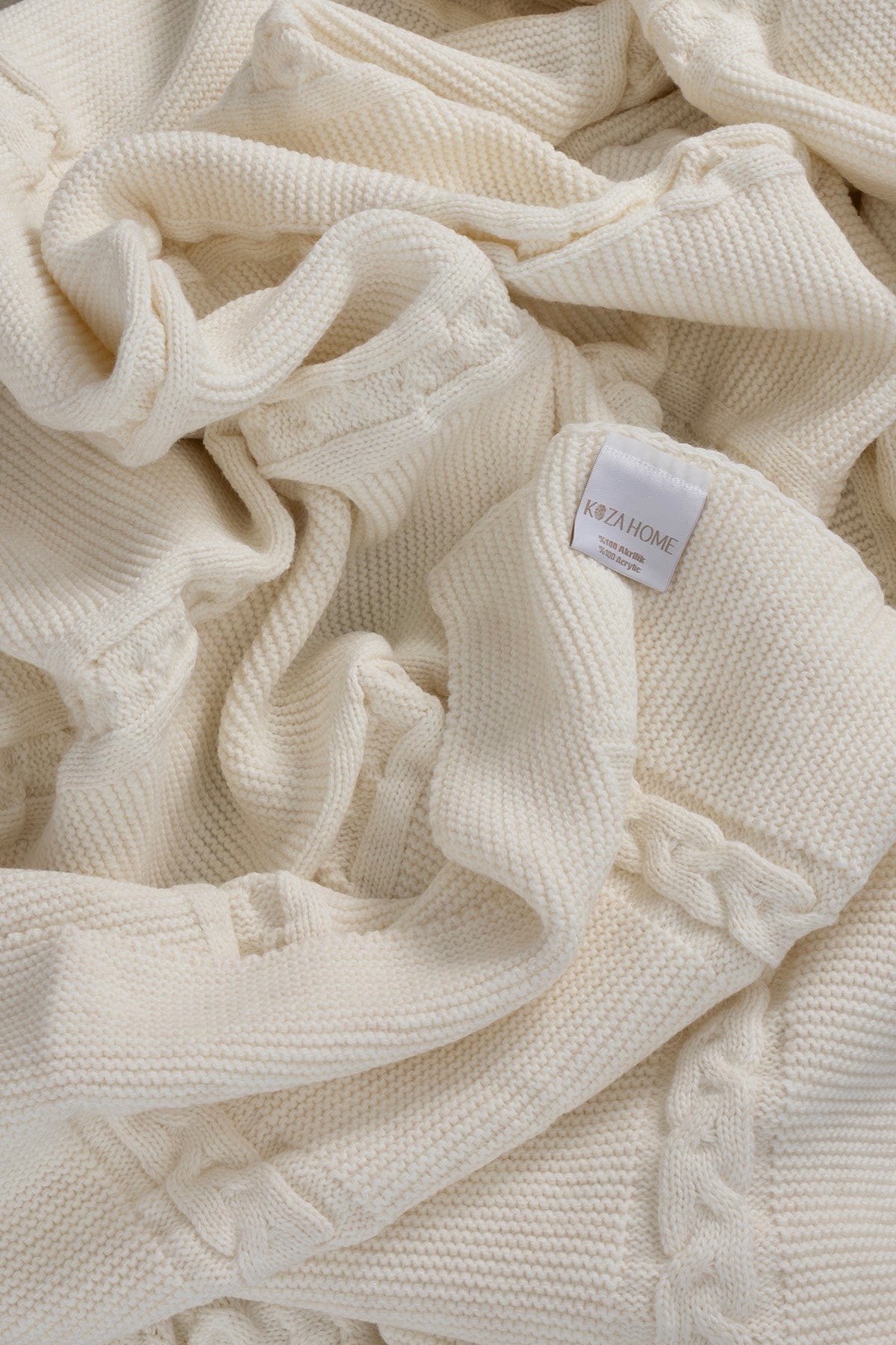 Trenza Cream Double Blanket 200x220 15025