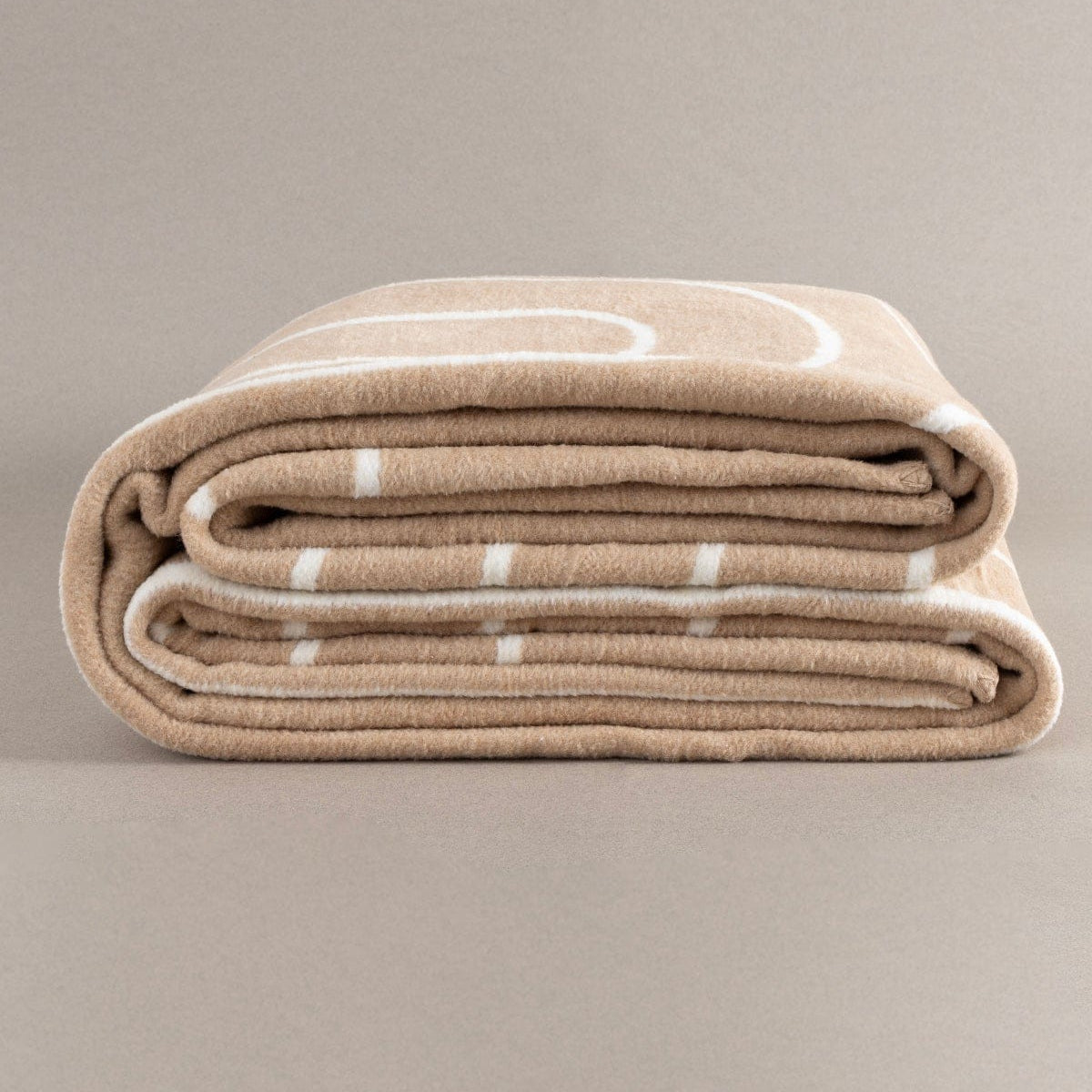 Twin Battaniye Soft Pamuklu Çift Kişilik Battaniye Kahve Krem 200 x 220 5028A