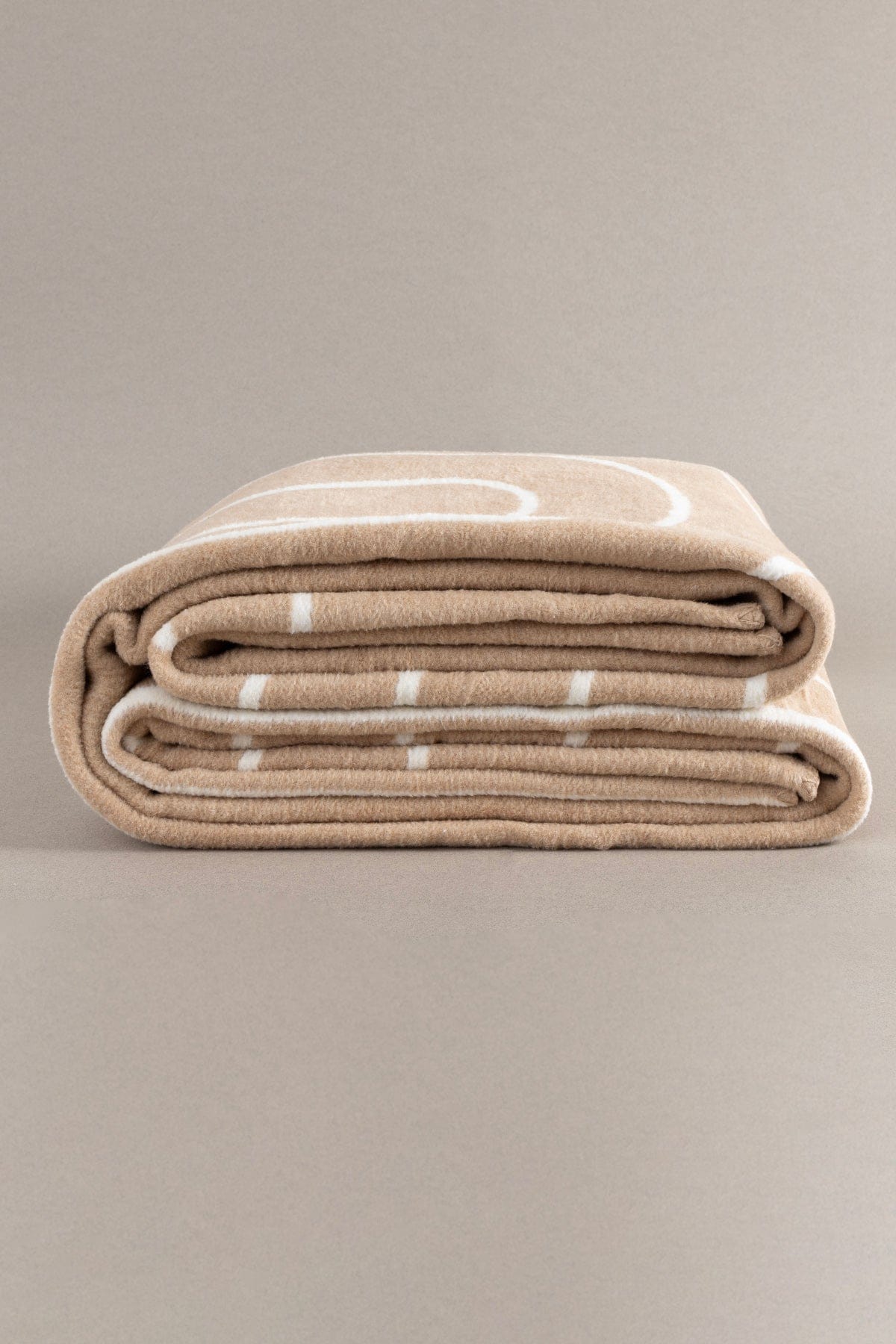 Twin Blanket Soft Cotton Double Blanket Coffee Cream 200 x 220 5028A