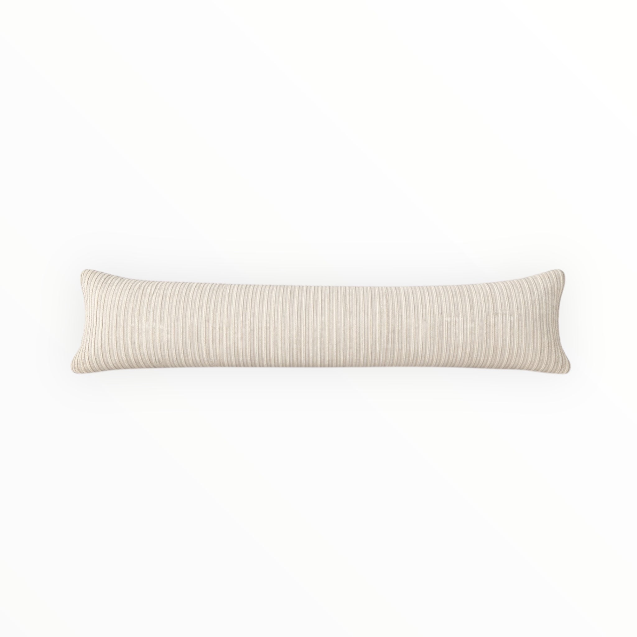 Wormy Cream Lumbar Cushion Cover