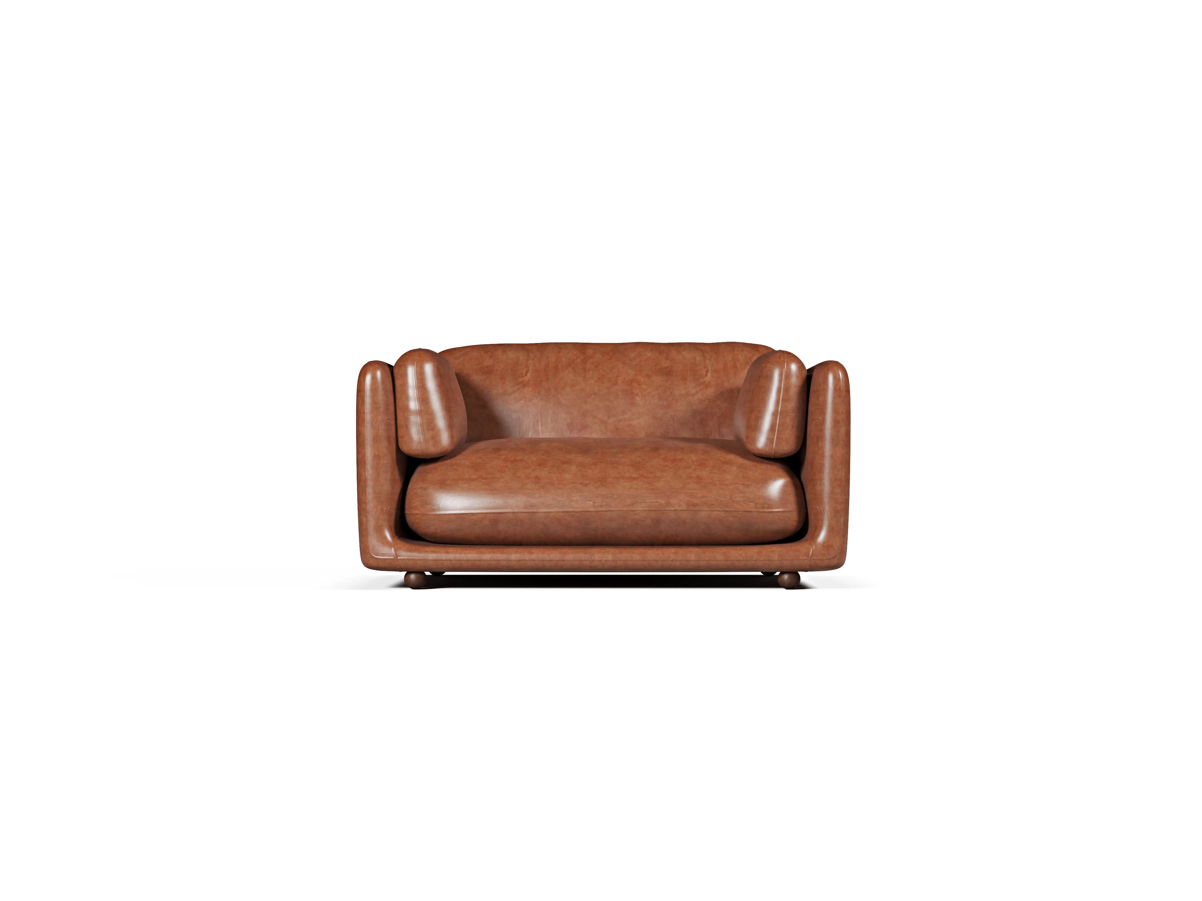 Flam Loveseat Deri Konyak