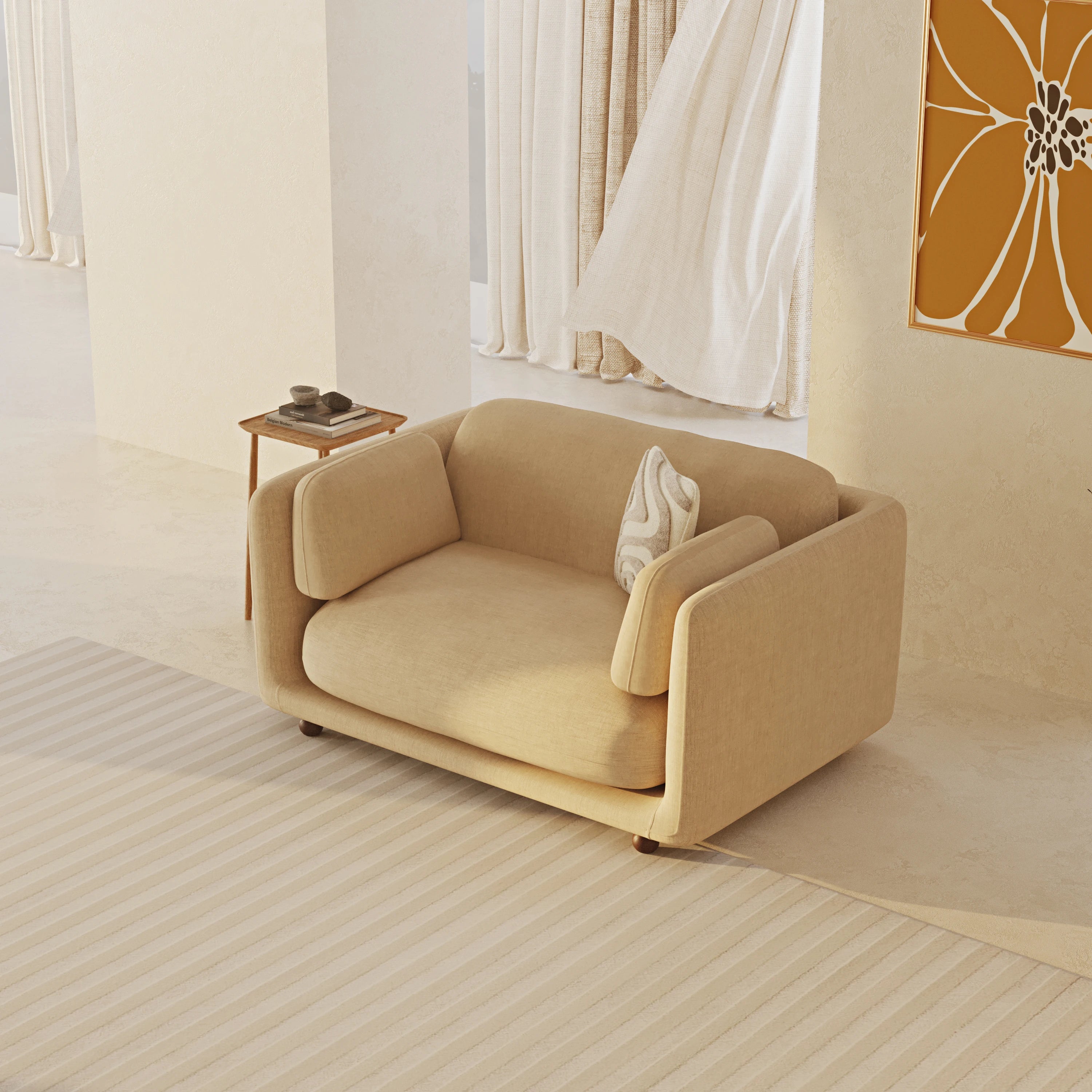 Flam Loveseat Keten Jute