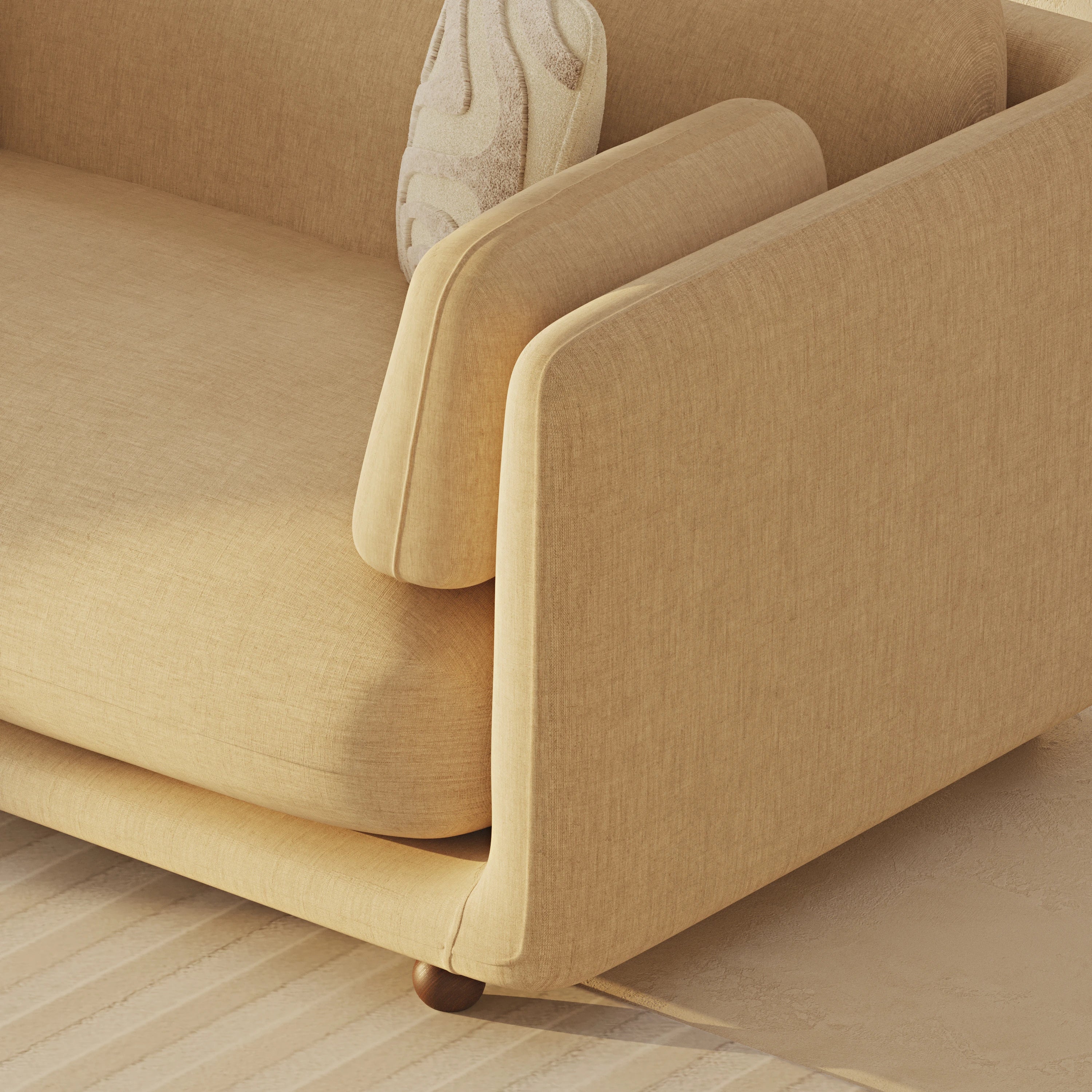 Flam Loveseat Keten Jute