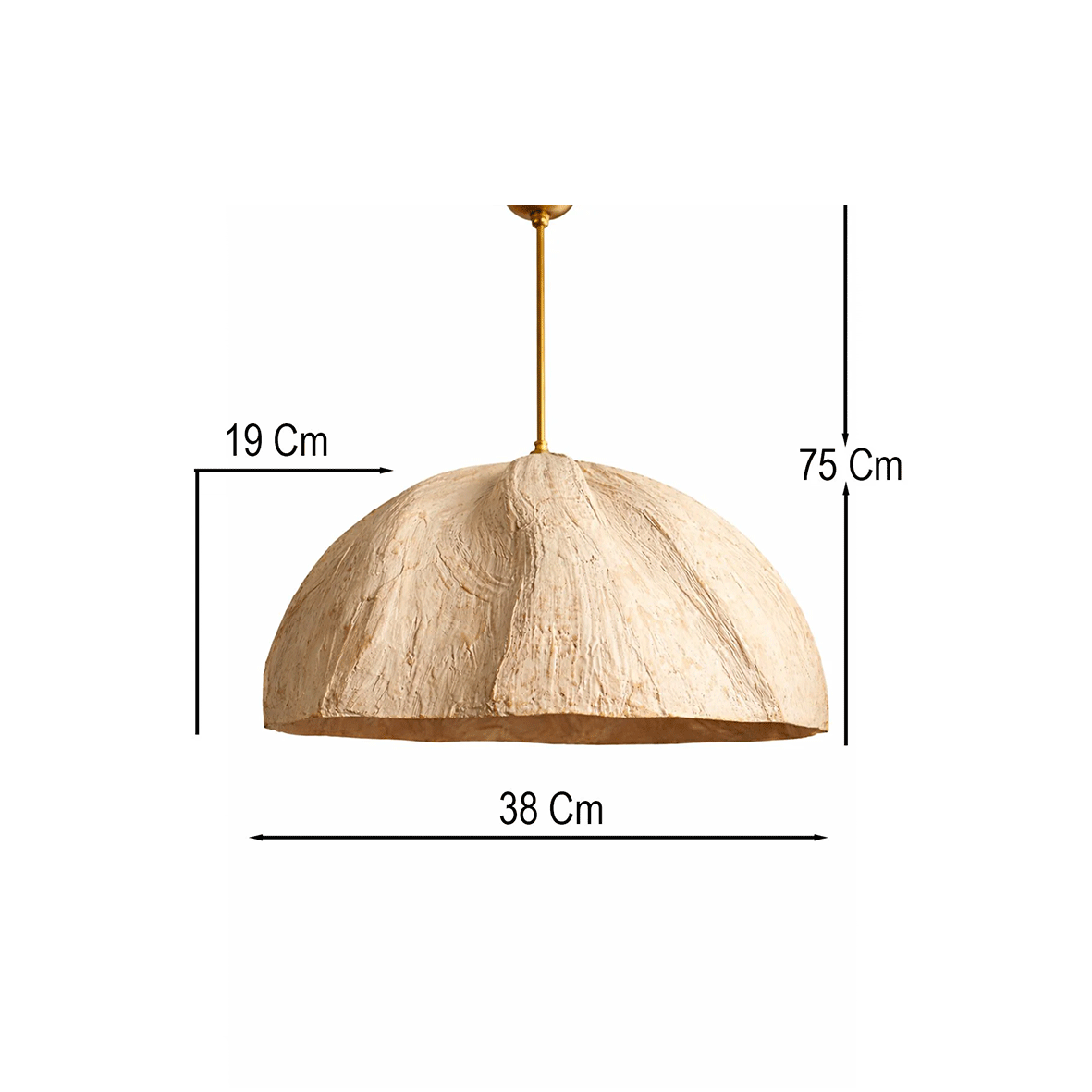 Prob Single Chandelier Carbon Concrete