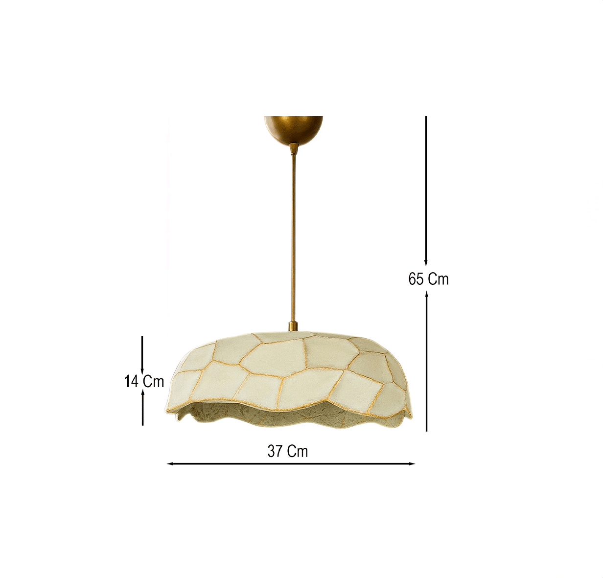 Sunset Tekli Avize Karbon Beton