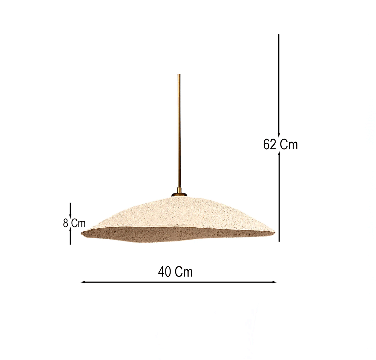 Pebble Tekli Avize Karbon Beton