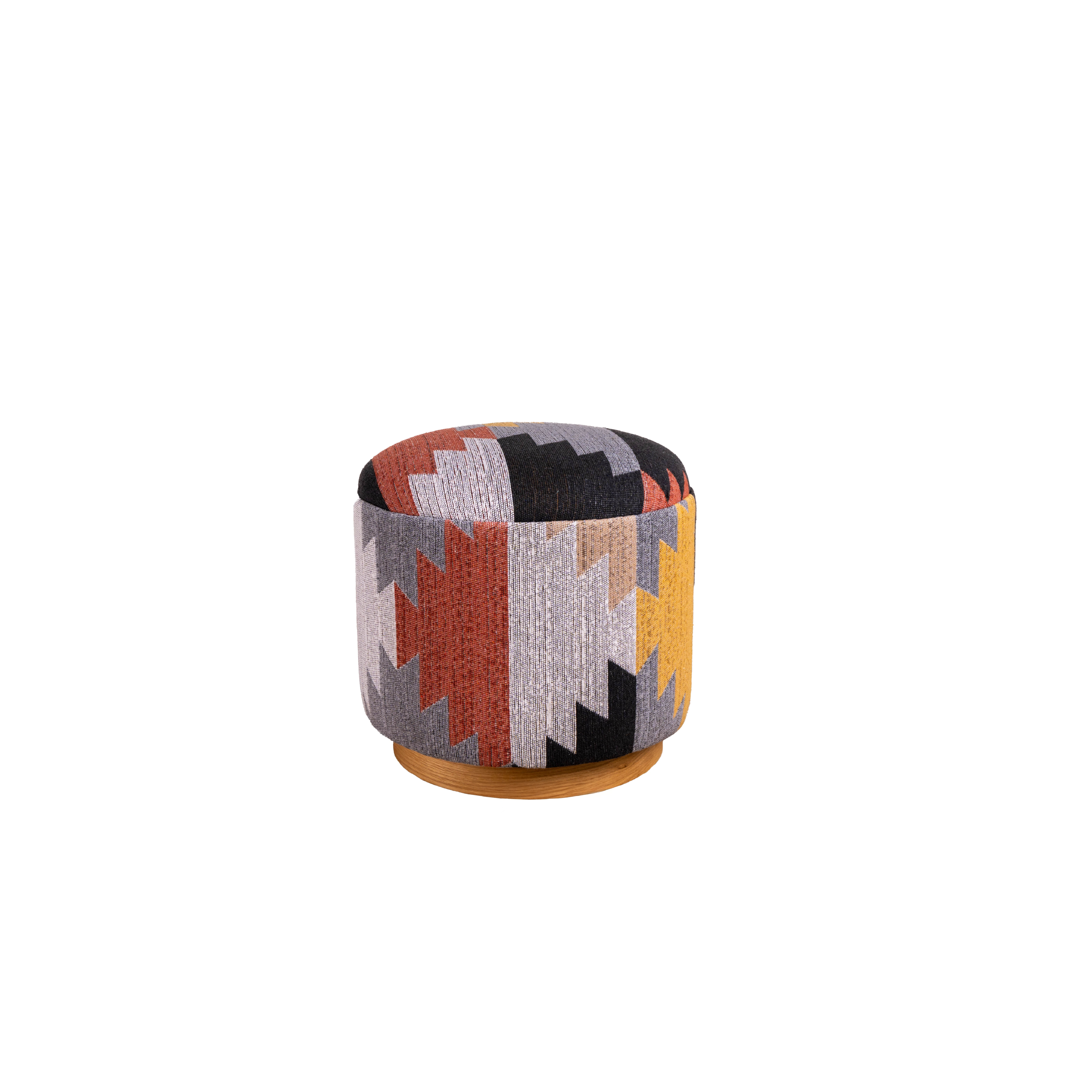 Geometrik Desenli Puf