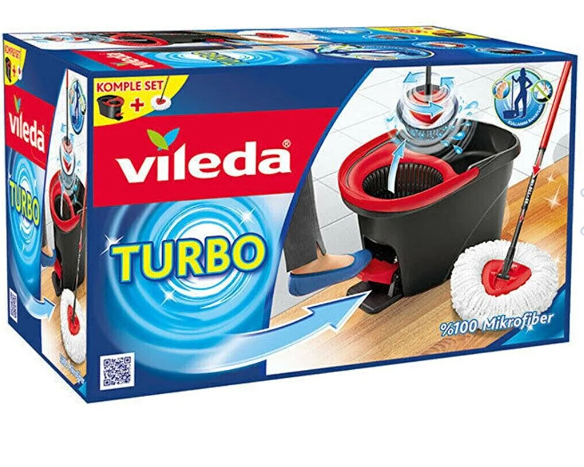 Vileda Turbo Pedallı Mop Seti