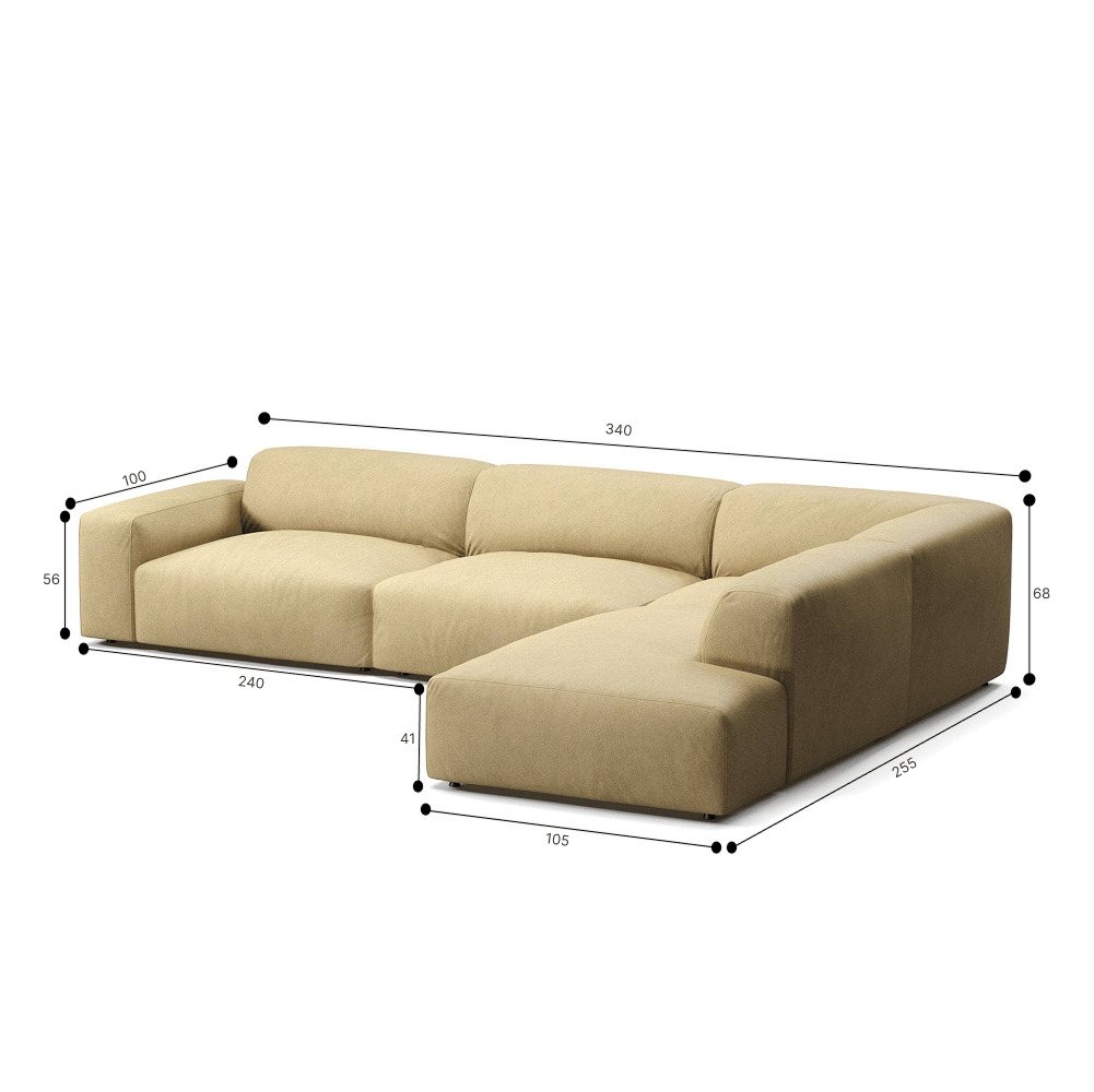 Cassy Köşe Koltuk Sağ Keten