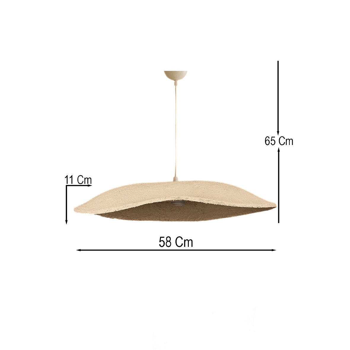Tara Tekli Avize Karbon Beton
