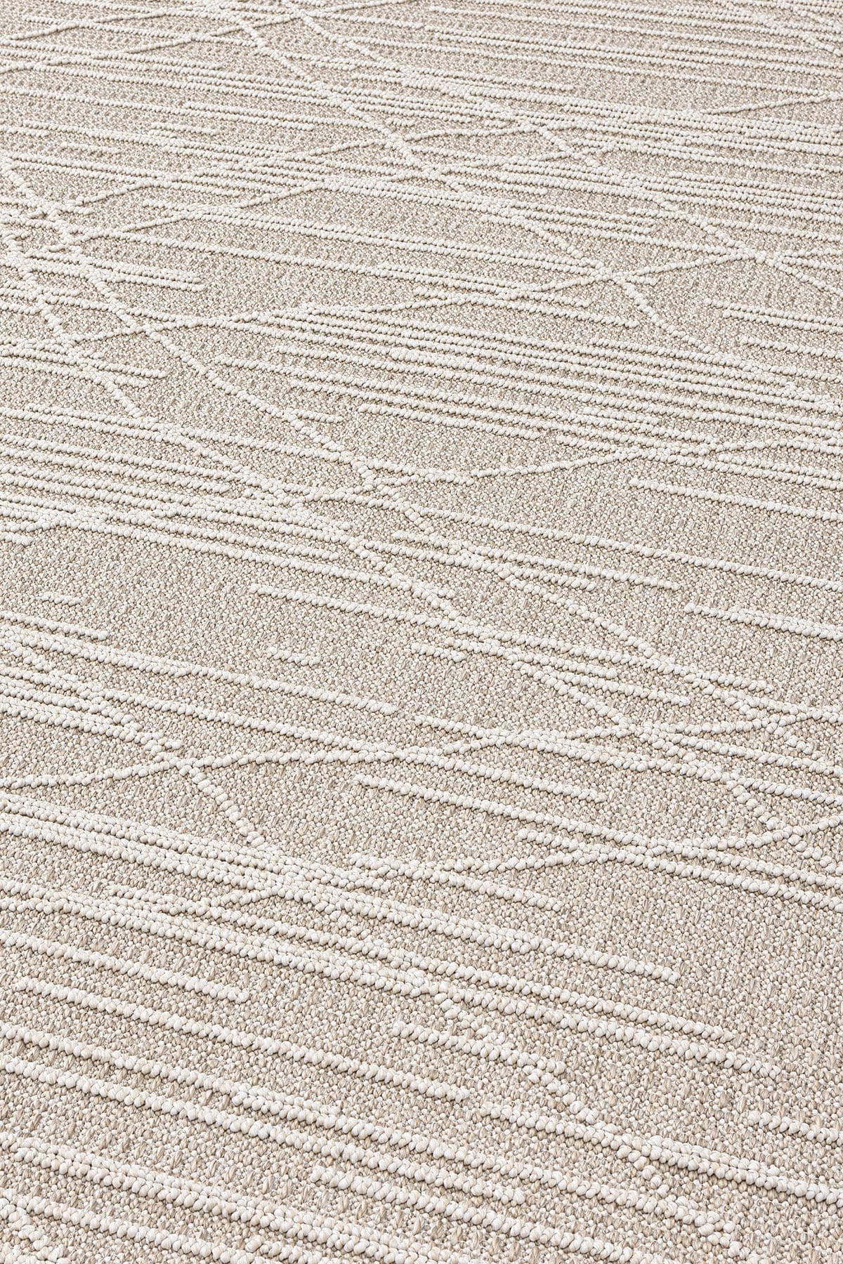 Alba Beige Cream Dust-Free Rug 19232A