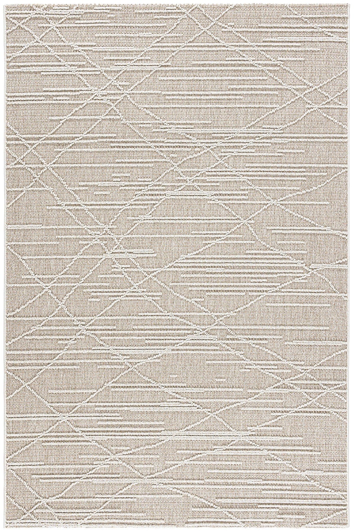 Alba Beige Cream Dust-Free Rug 19232A