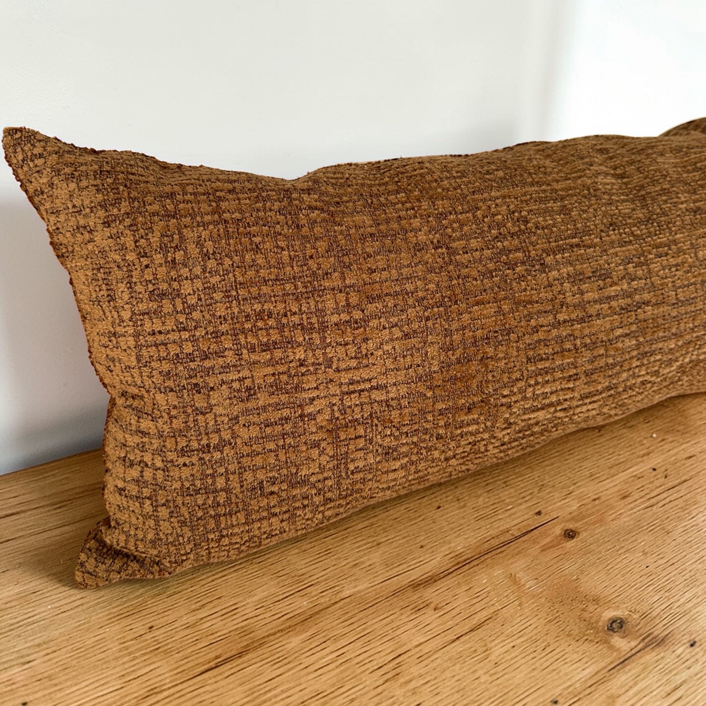 Anola Orange Lumbar Pillow Cover