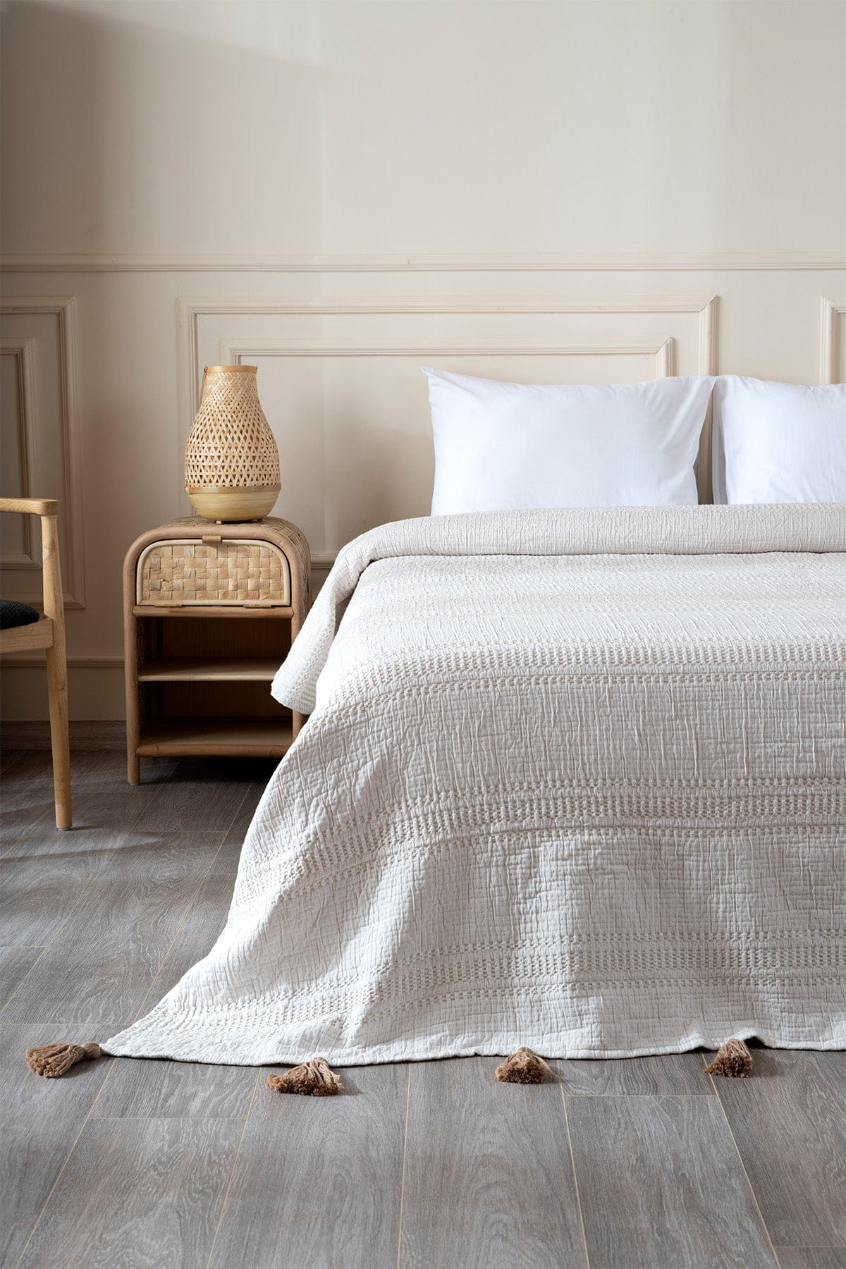 Assos Cream Double Bedspread 230x250 5035
