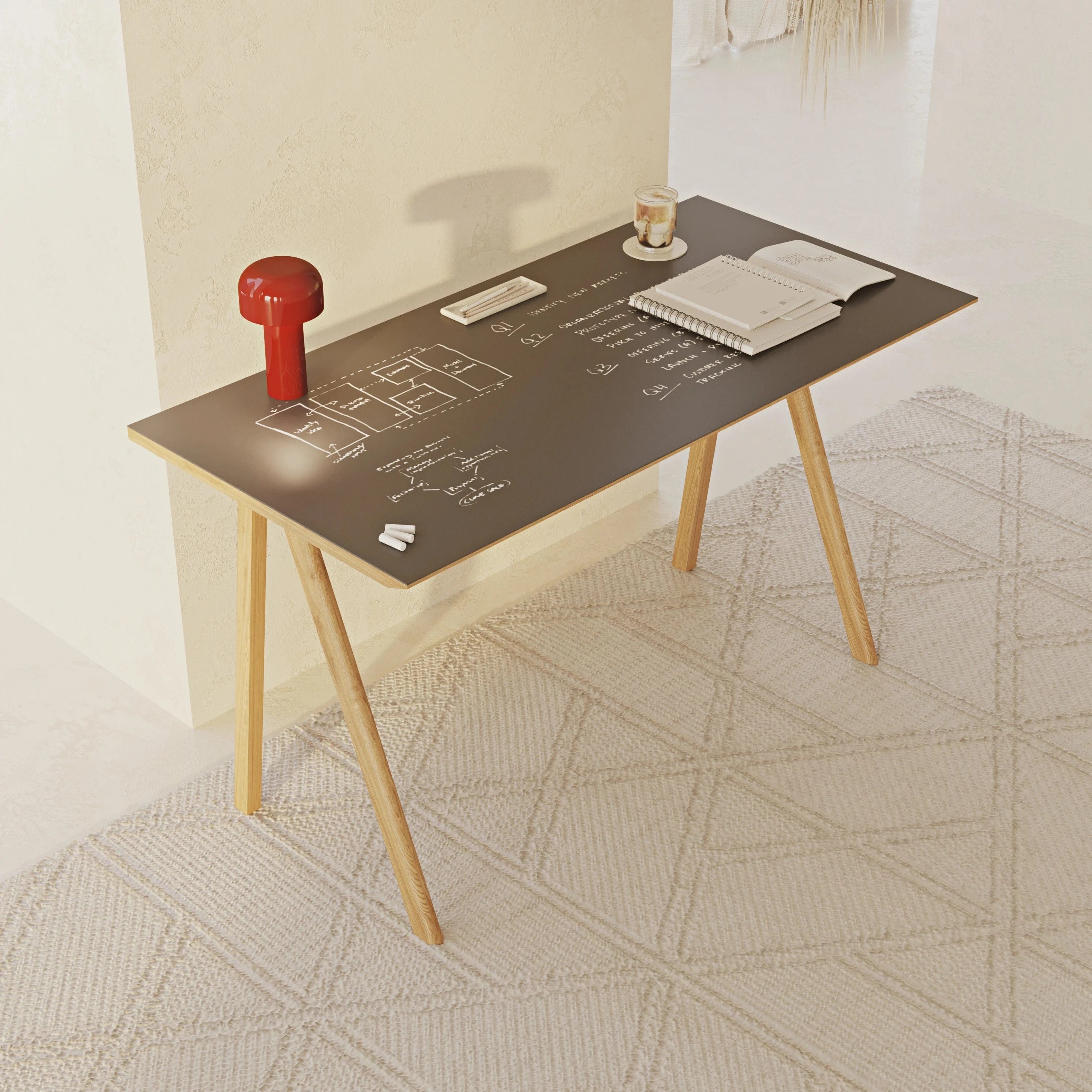 #renk_Meşe Linoleum Antrasit