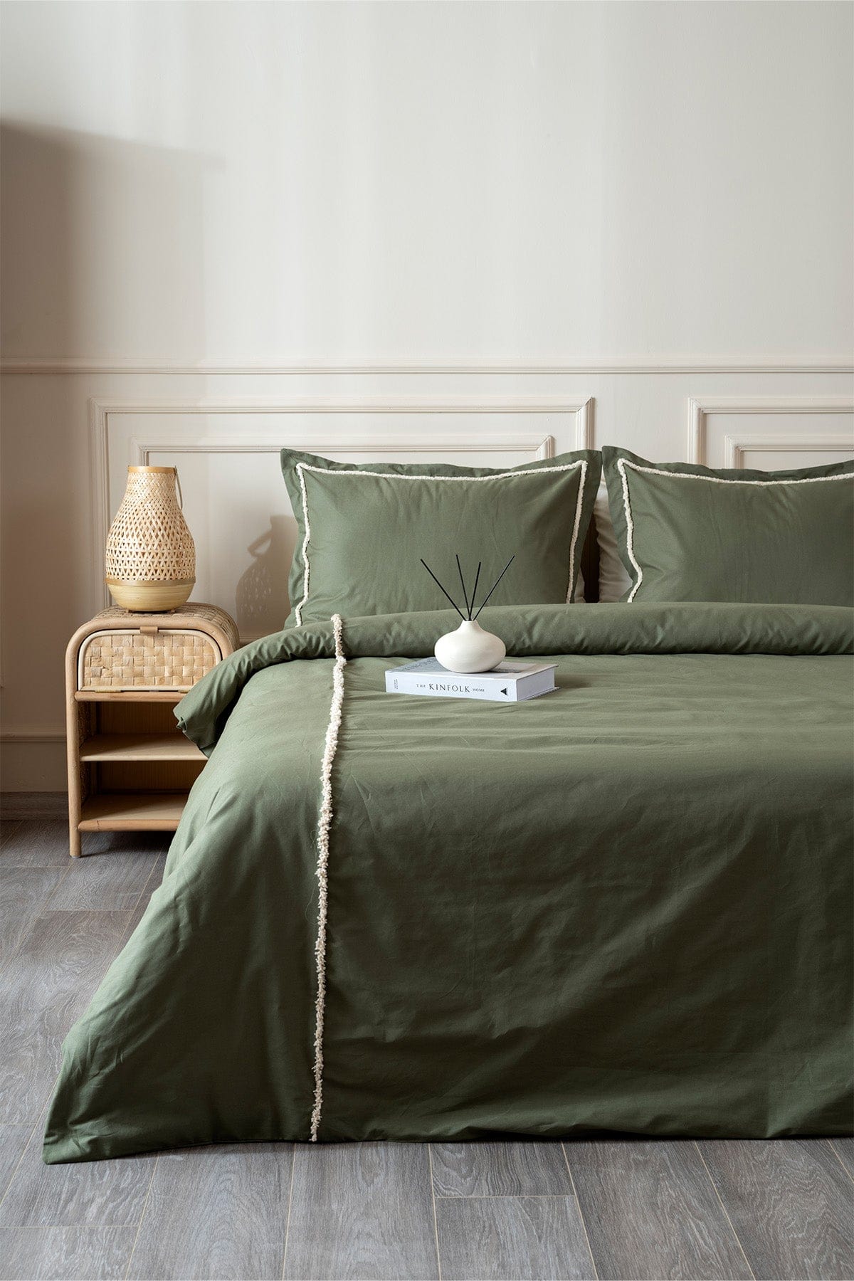 Boho Yeşil Çift Kişilik Nevresim Takımı 200 x 220 7030A