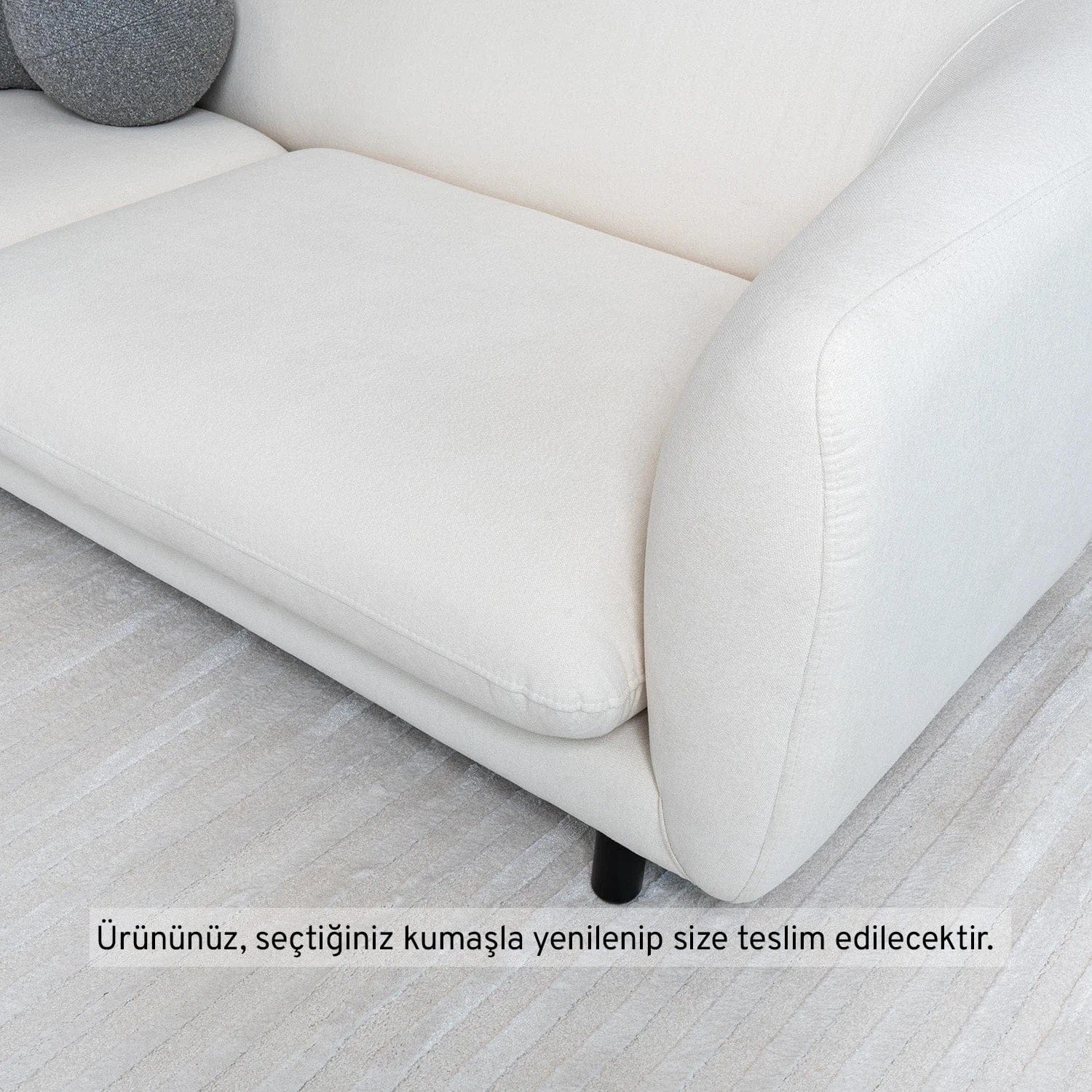 Boli Üçlü Koltuk Keten 11035