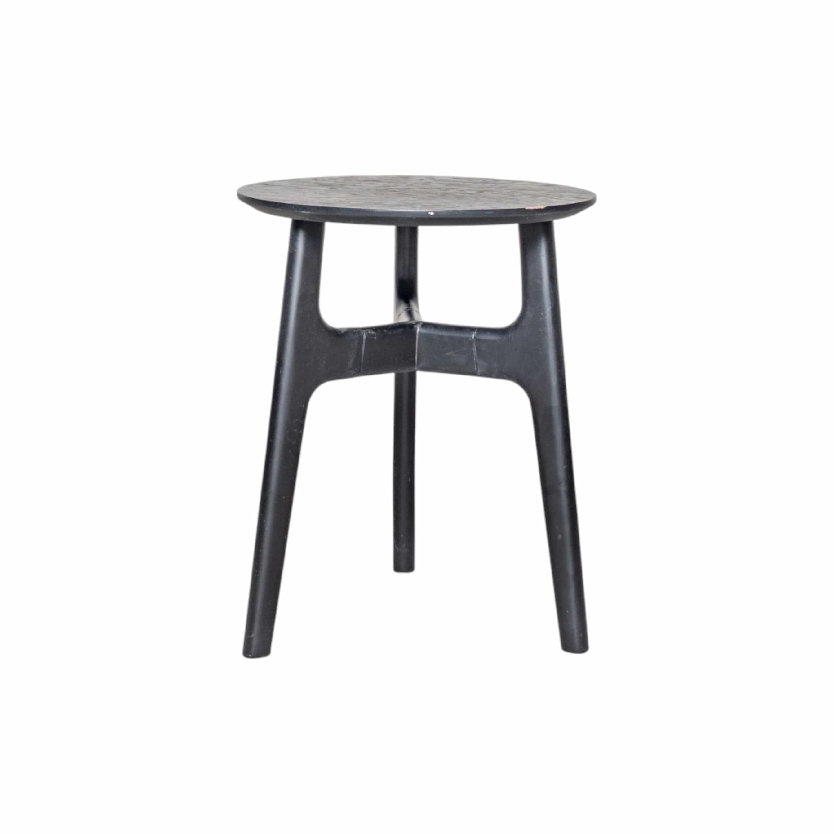 Casablanca Meşe Yan Sehpa Ahşap Siyah 11077