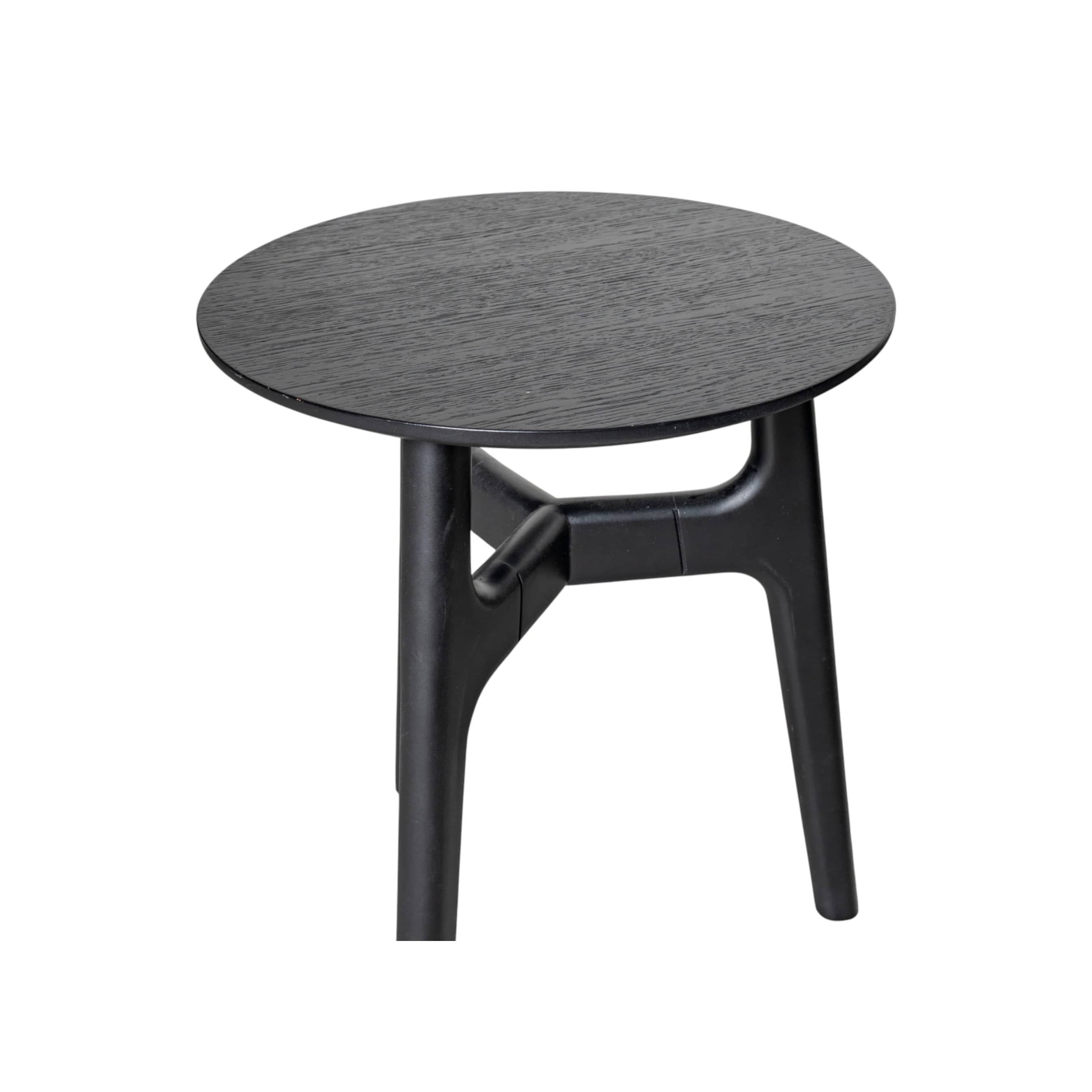 Casablanca Meşe Yan Sehpa Ahşap Siyah 11079