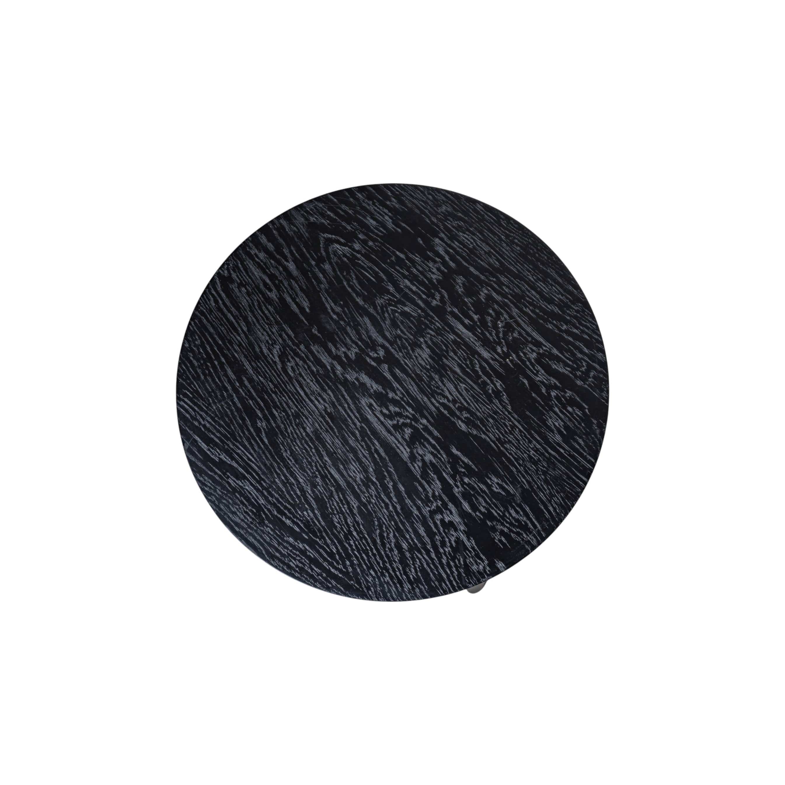 Casablanca Meşe Yan Sehpa Ahşap Siyah 11081