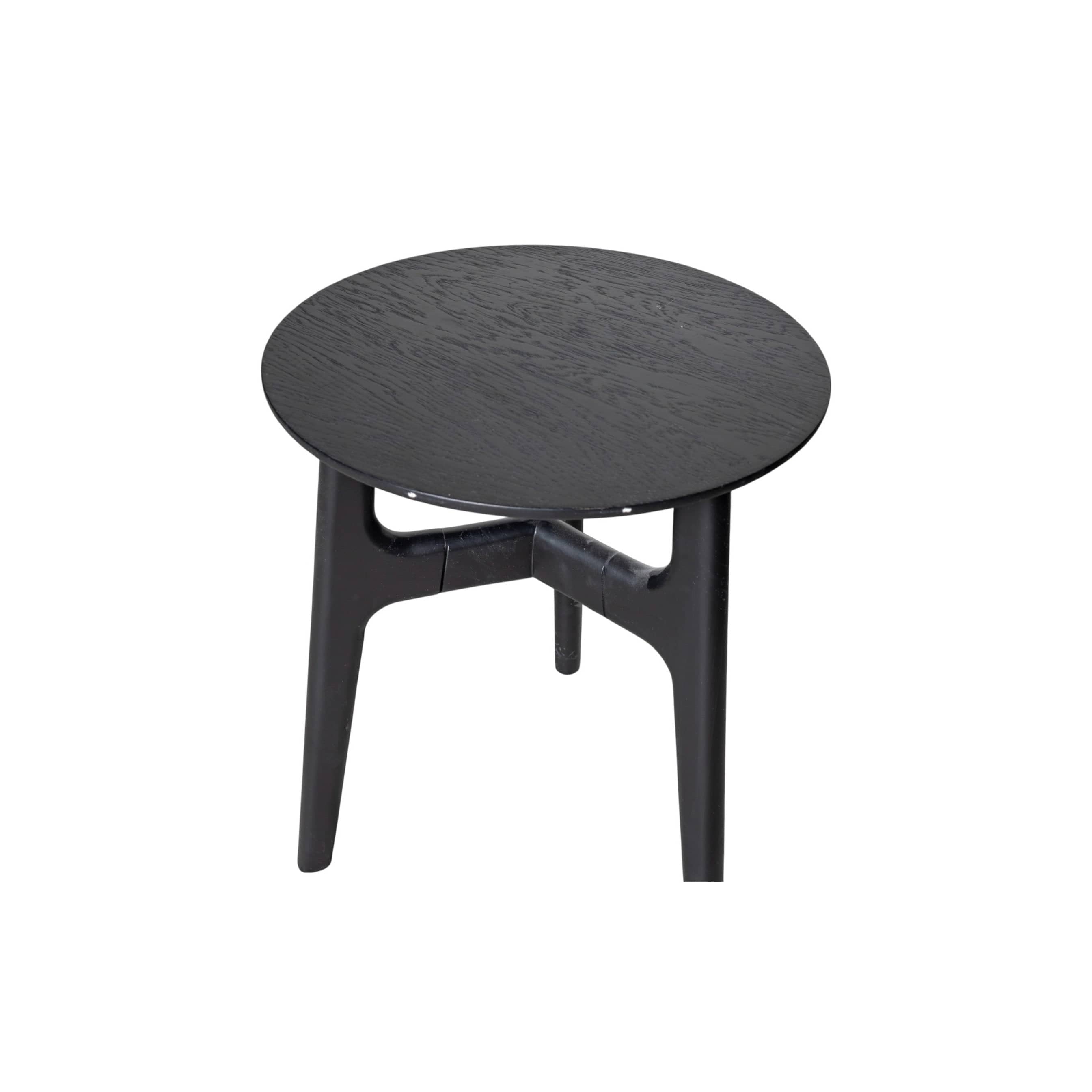 Casablanca Meşe Yan Sehpa Ahşap Siyah 11081