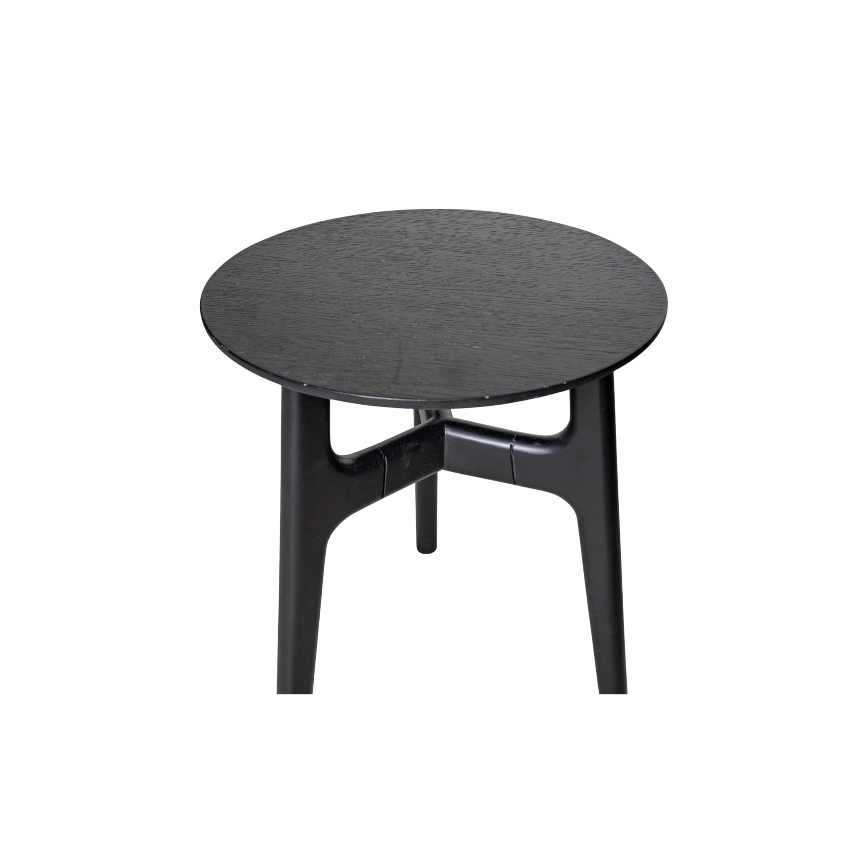 Casablanca Meşe Yan Sehpa Ahşap Siyah 11082