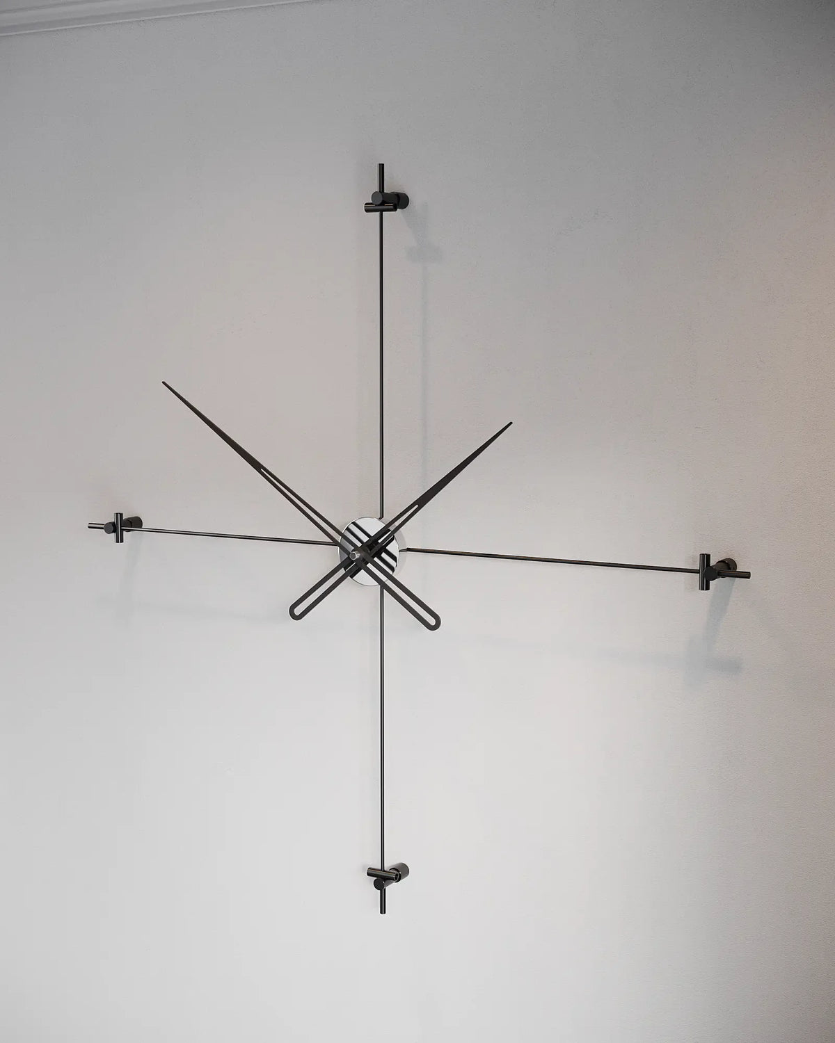 duvar saati gümüş renk 90 cm
