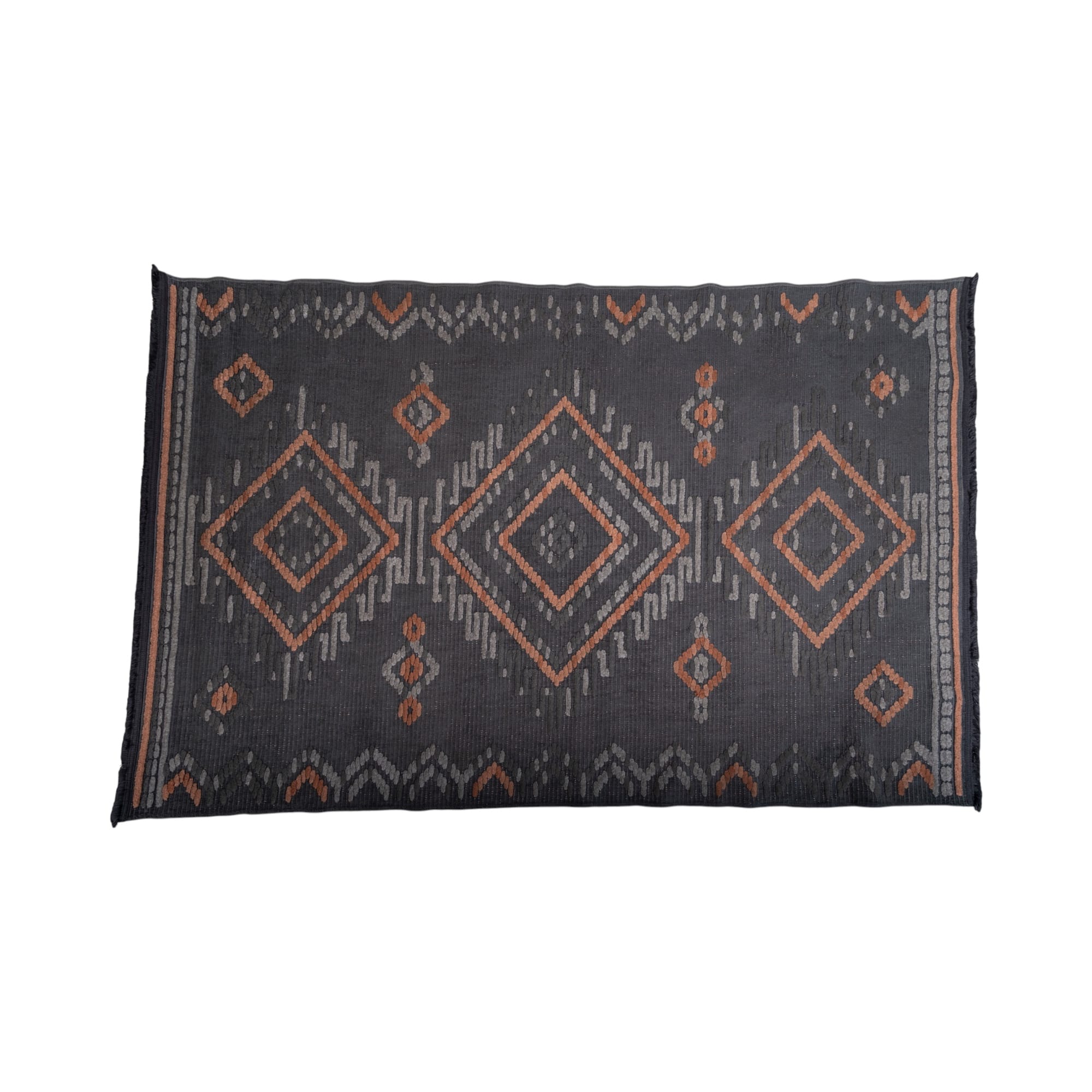 Etnika Halı 140x200 Polyester Gri