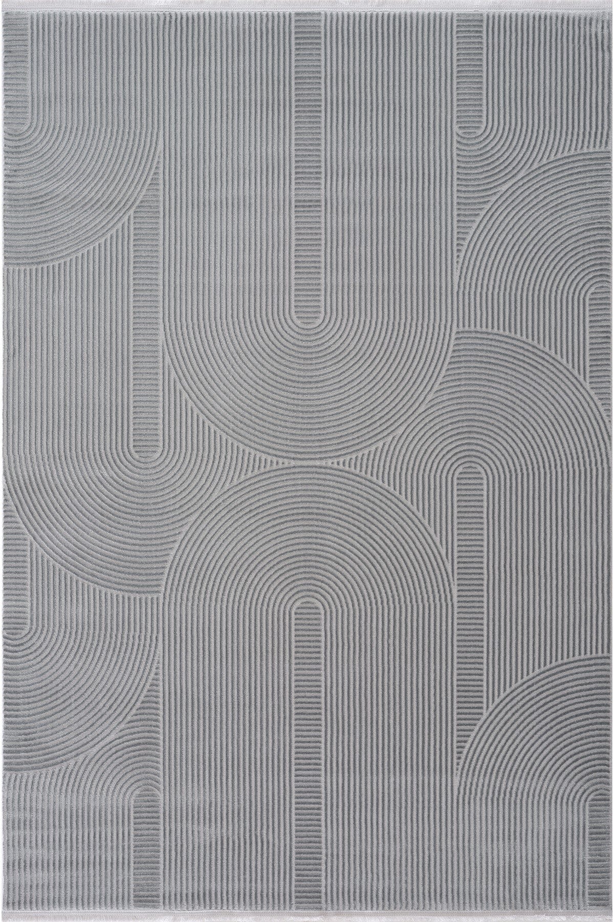 Farahan Grey Geometric Patterned Rug A0861A
