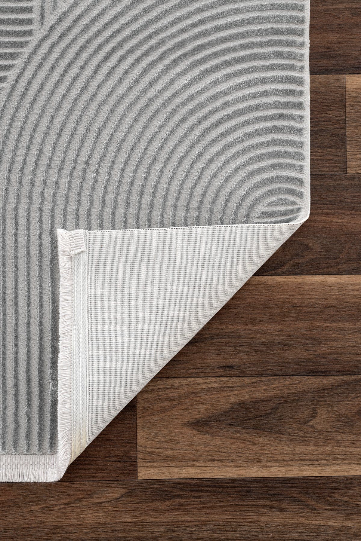 Farahan Grey Geometric Patterned Rug A0861A