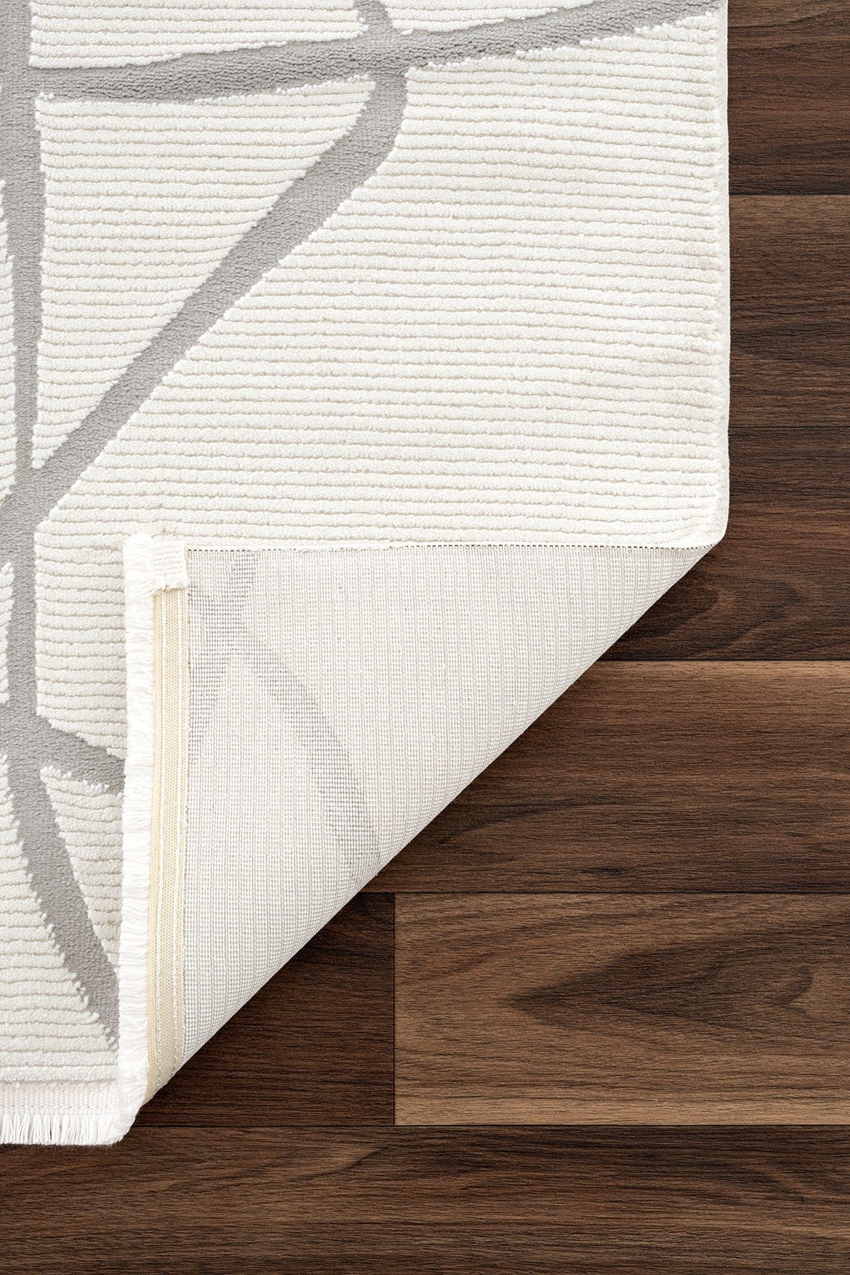 Farahan Cream Gray Geometric Patterned Rug A0858A