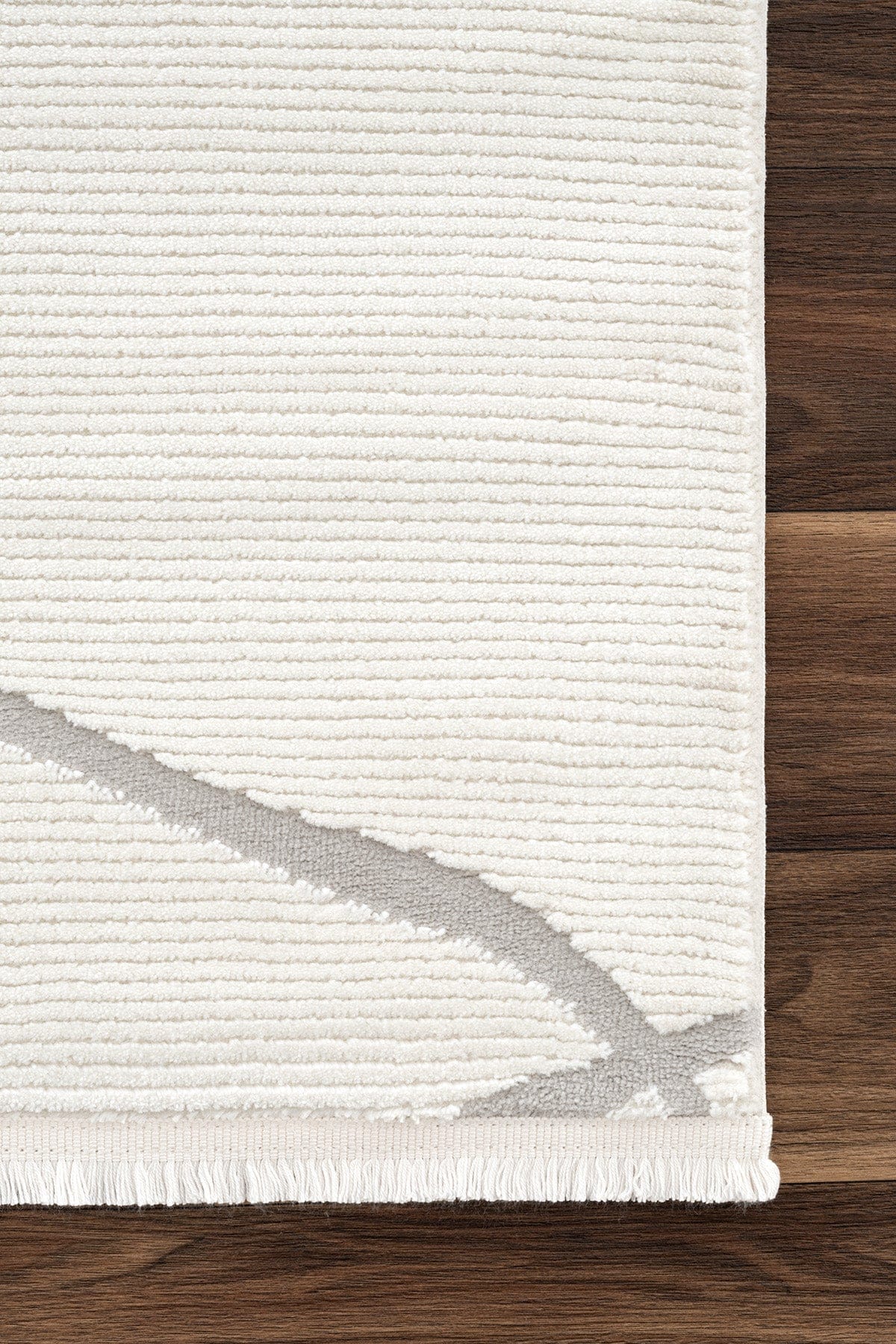 Farahan Cream Gray Geometric Patterned Rug A0858A