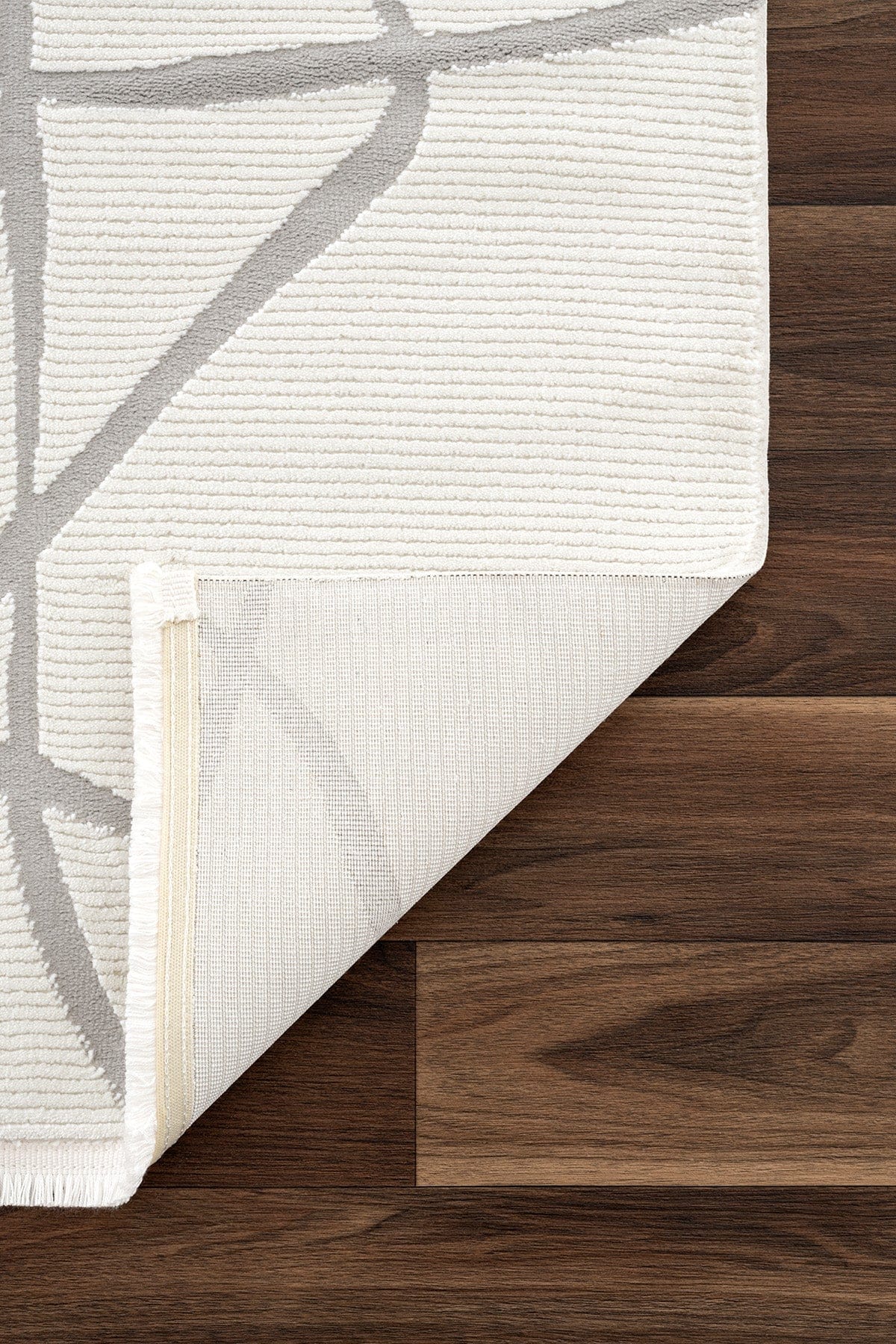 Farahan Cream Gray Geometric Patterned Rug A0858A
