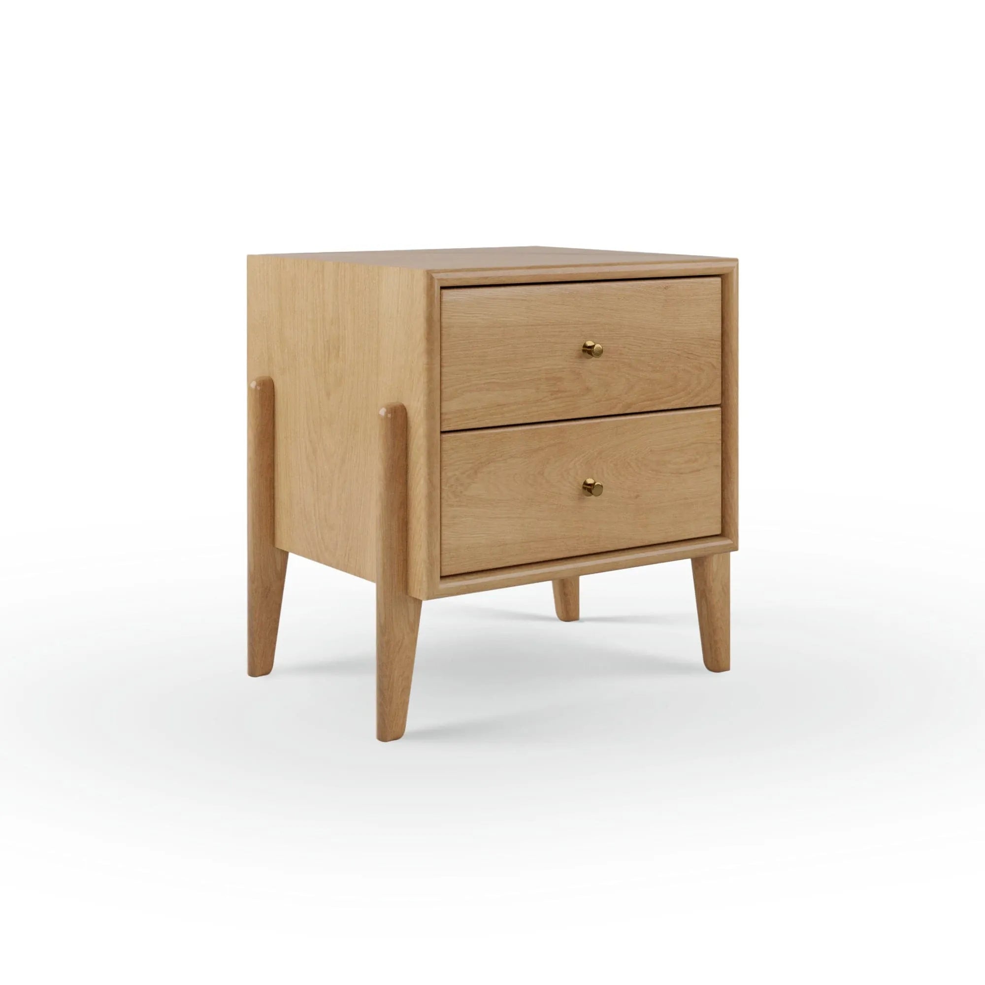 Elephant 2-Drawer Nightstand Oak 11404