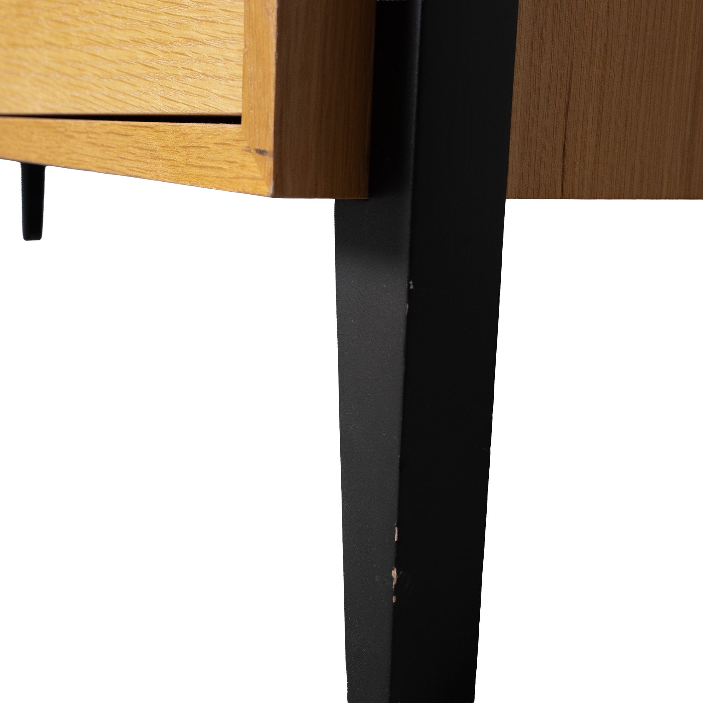 Fil Meşe TV Sehpası 140 cm Ahşap Meşe & Siyah 10549