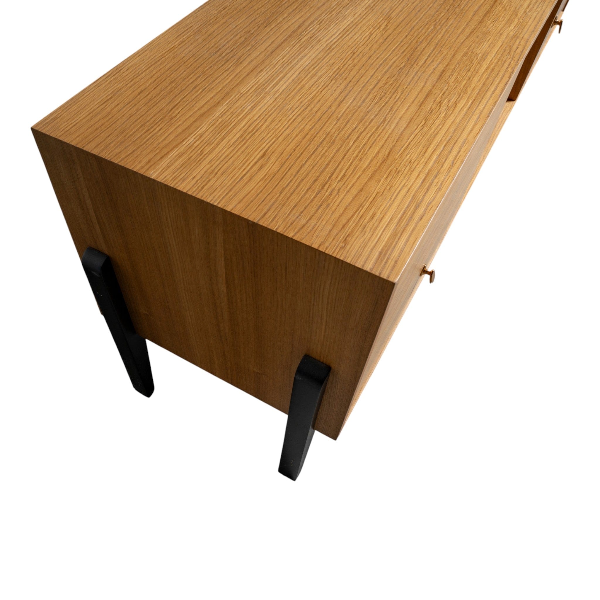 Fil Meşe TV Sehpası 140 cm Ahşap Meşe & Siyah 11109