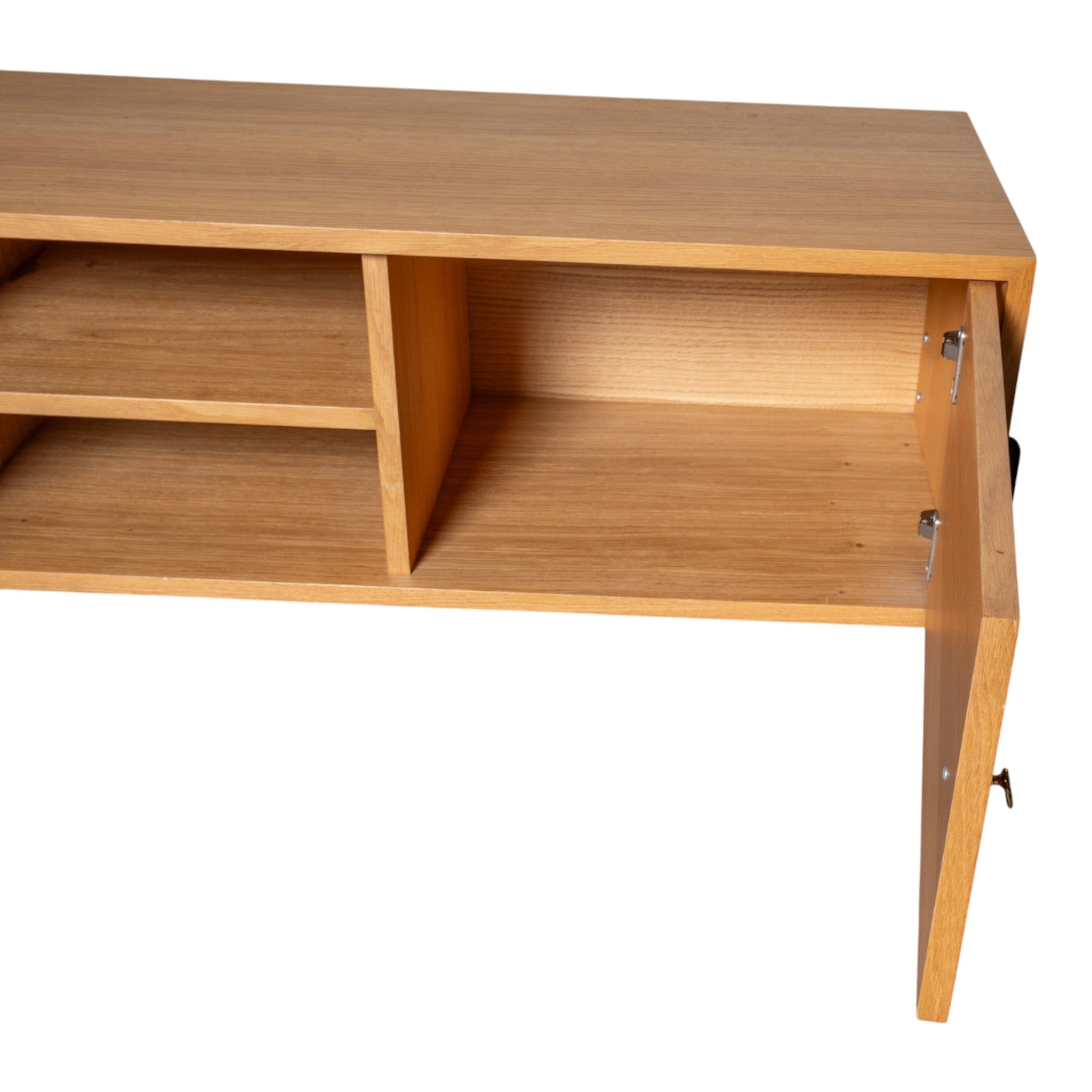 Fil Meşe TV Sehpası 140 cm Ahşap Meşe & Siyah 11109