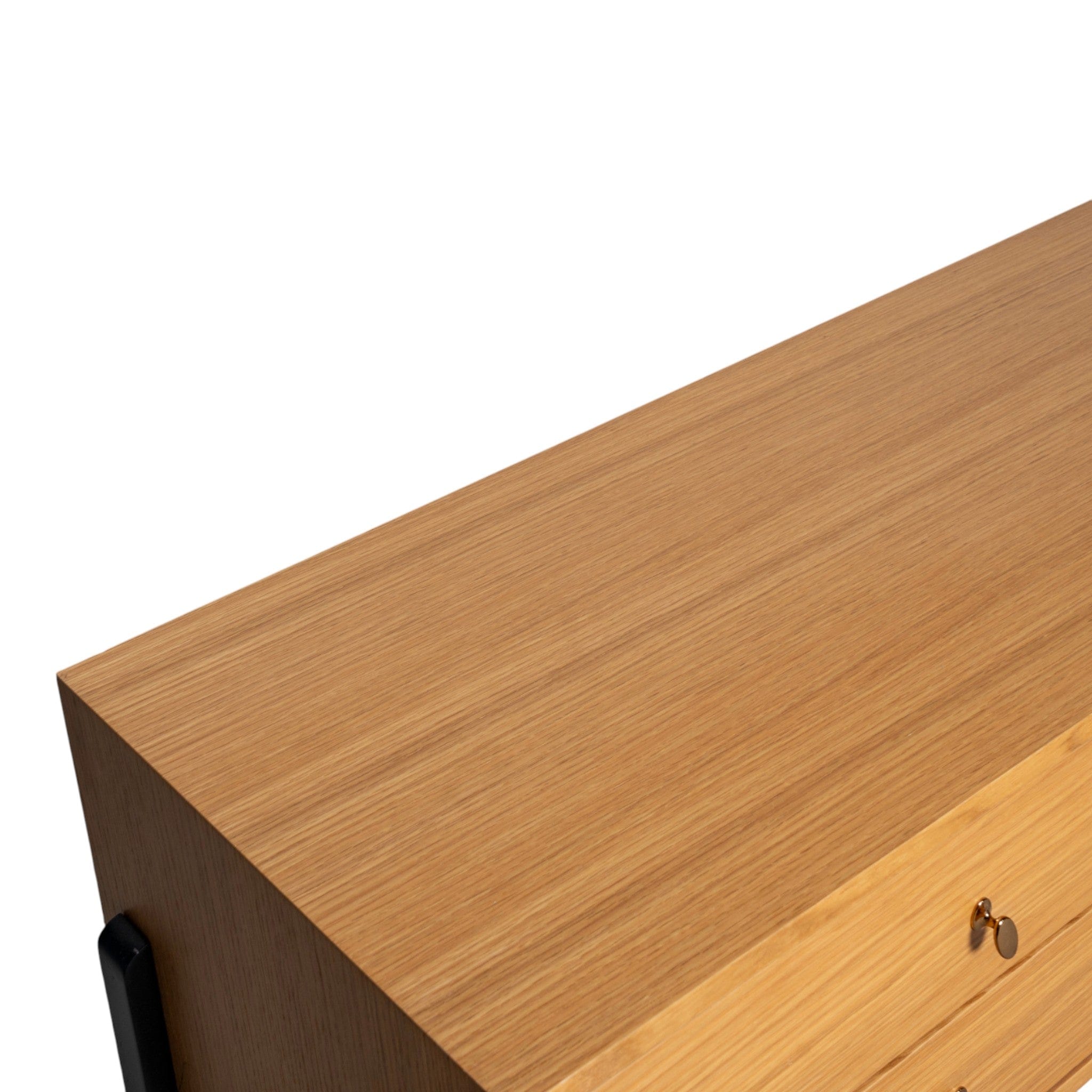 Fil Meşe TV Sehpası 180 cm  Ahşap Meşe/Siyah 11105