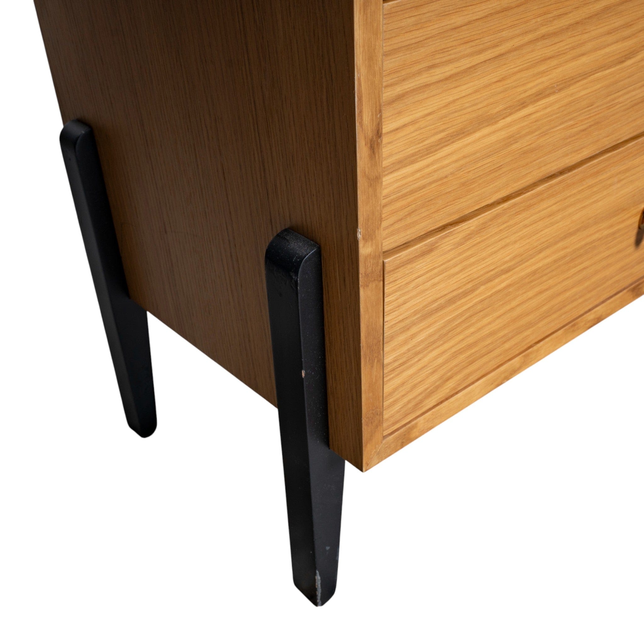 Fil Meşe TV Sehpası 180 cm  Ahşap Meşe/Siyah 11105