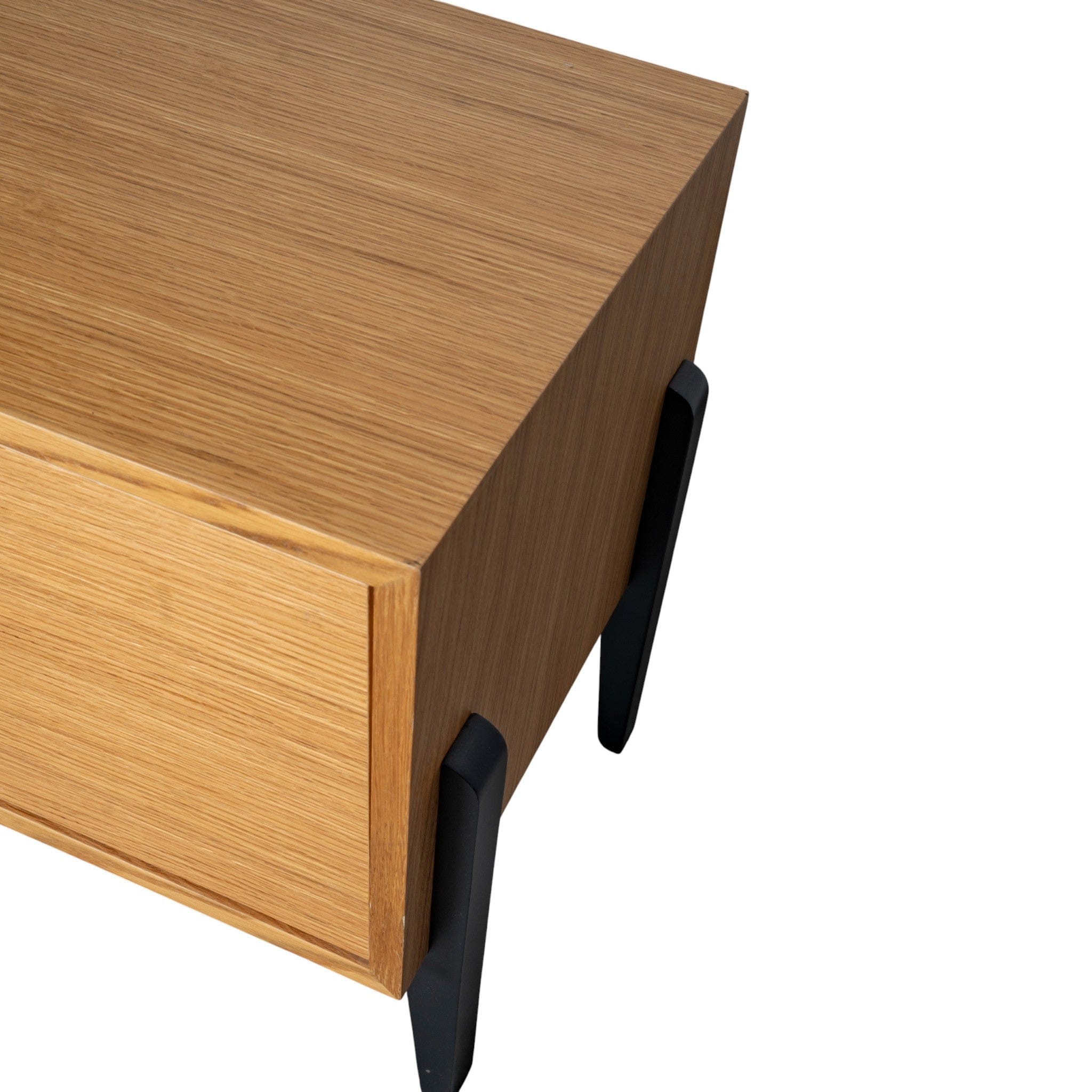 Fil Meşe TV Sehpası 180 cm  Ahşap Meşe/Siyah 11105