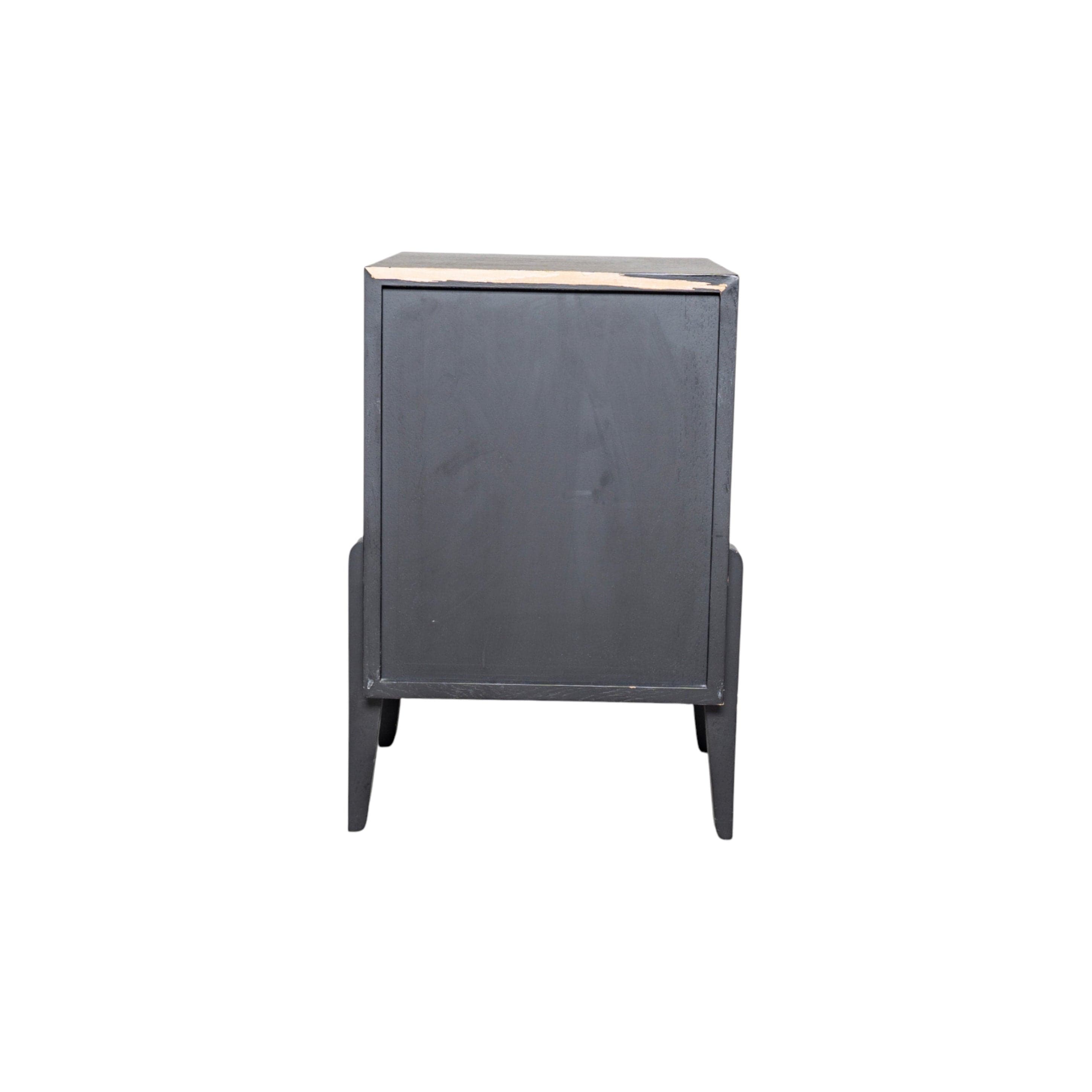 Fil Siyah Komodin 3 Çekmeceli Ahşap 11083