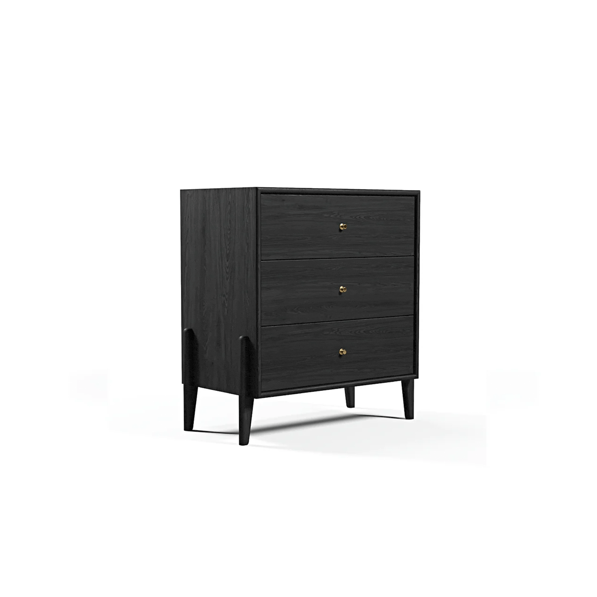 Fil Siyah Şifonyer 3 Çekmeceli