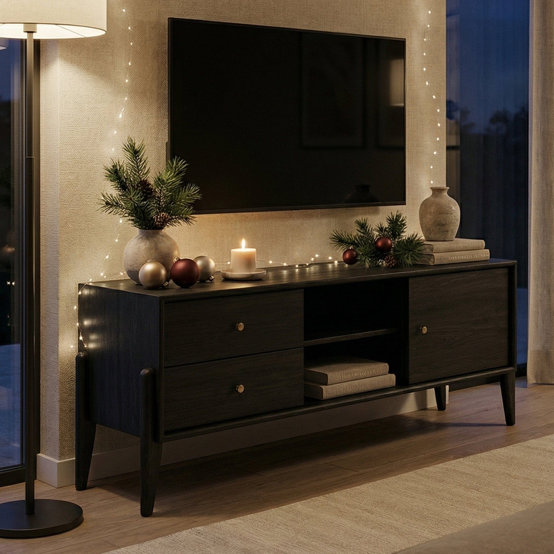 Fil Siyah TV Ünitesi 140 cm