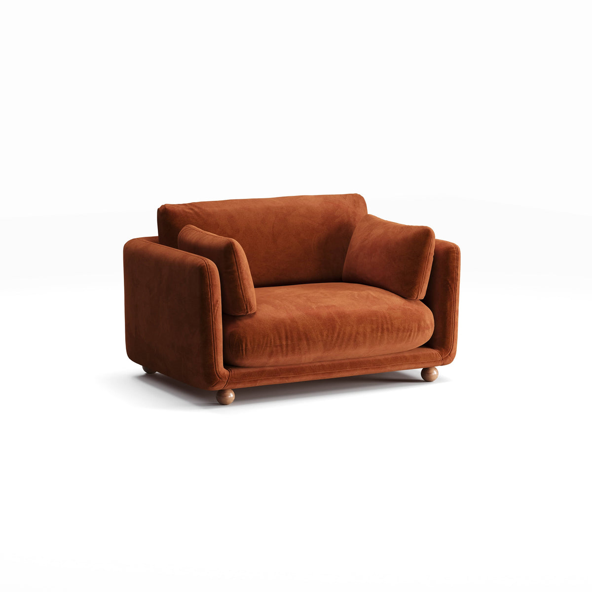 Flam Loveseat Kadife - Haki