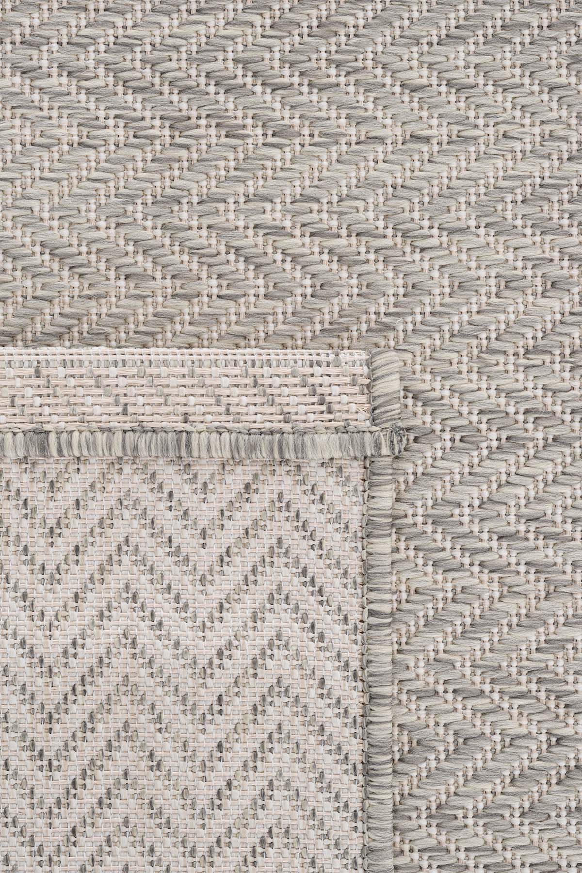 Fresco Anthracite Ecru Washable Rug 20522A