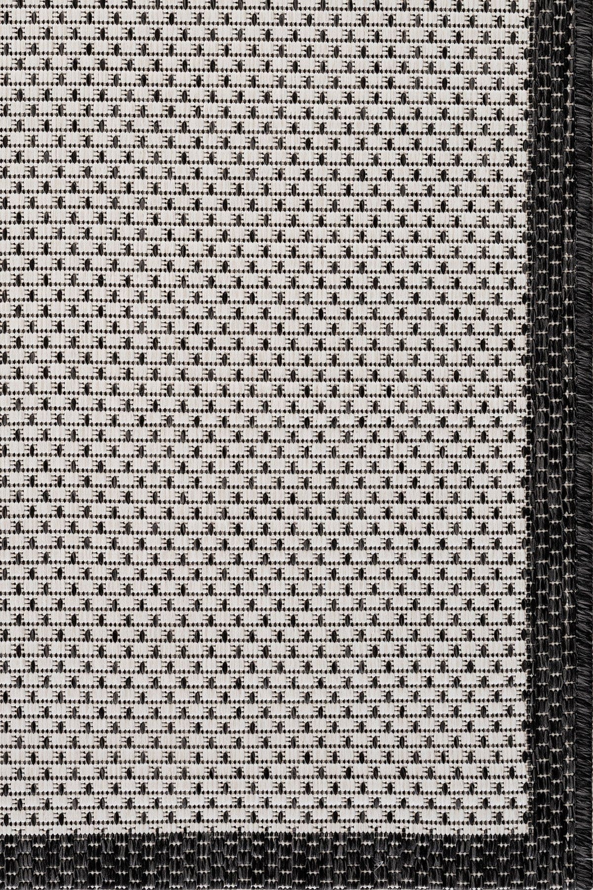 Fresco Ekru Siyah Sisal Paspas 23745P
