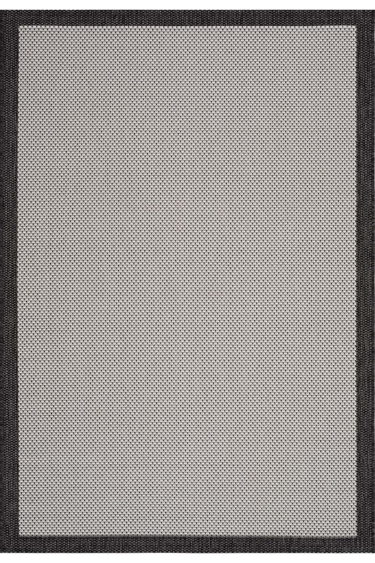 Fresco Ecru Black Washable Rug 23745A