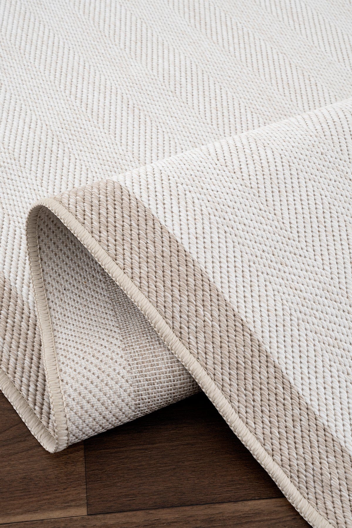Fresco Soft Ecru Mink Washable Rug A3936A