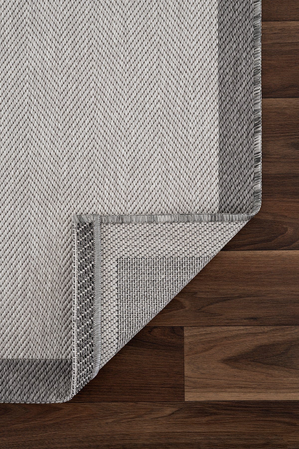 Fresco Soft Gray Anthracite Washable Rug A3936A